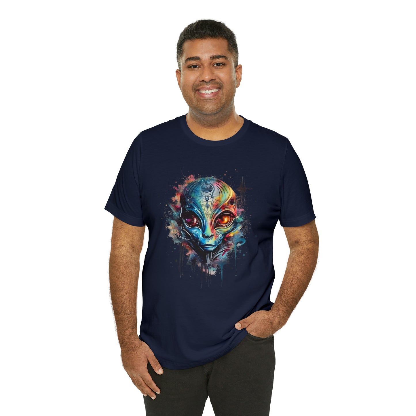 Alien 2 Watercolor Cosmos T-Shirt | Higher Density Living