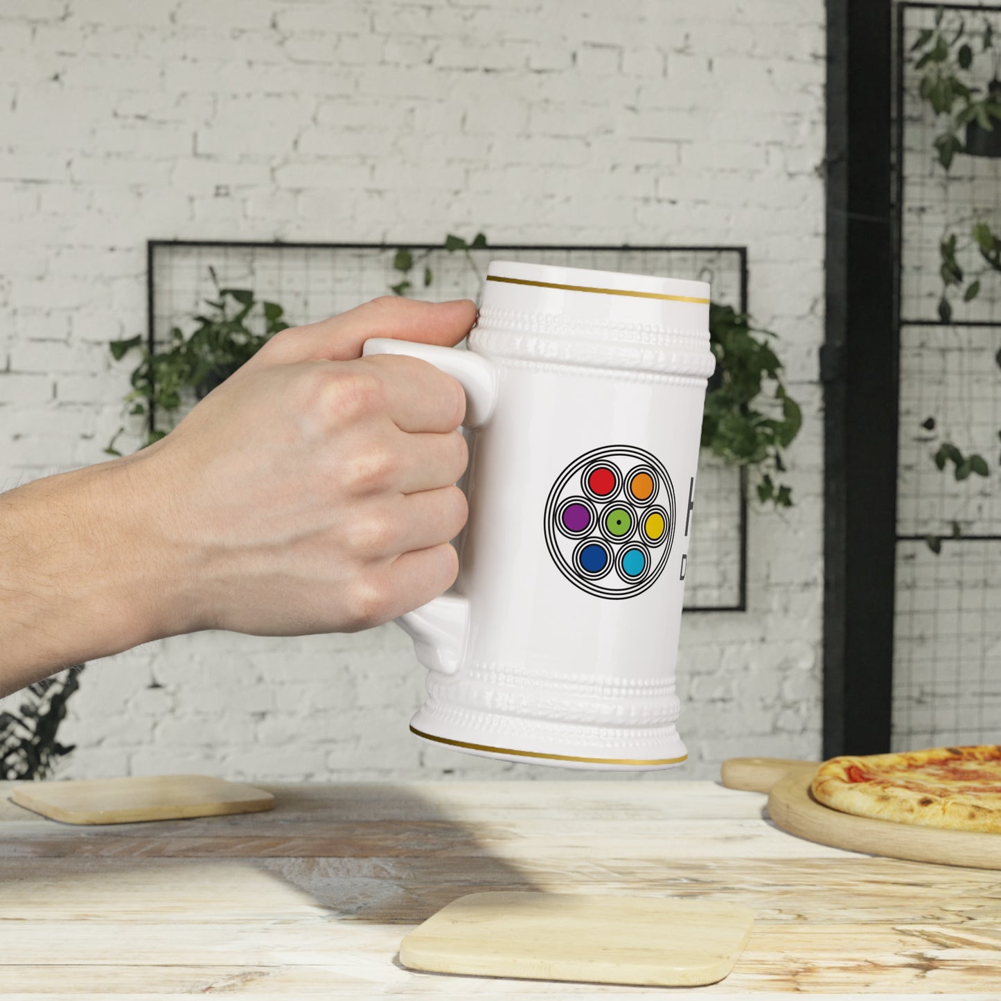 HDL Beer Stein: Sip Towards Enlightenment with the Higher Density Living Podcast