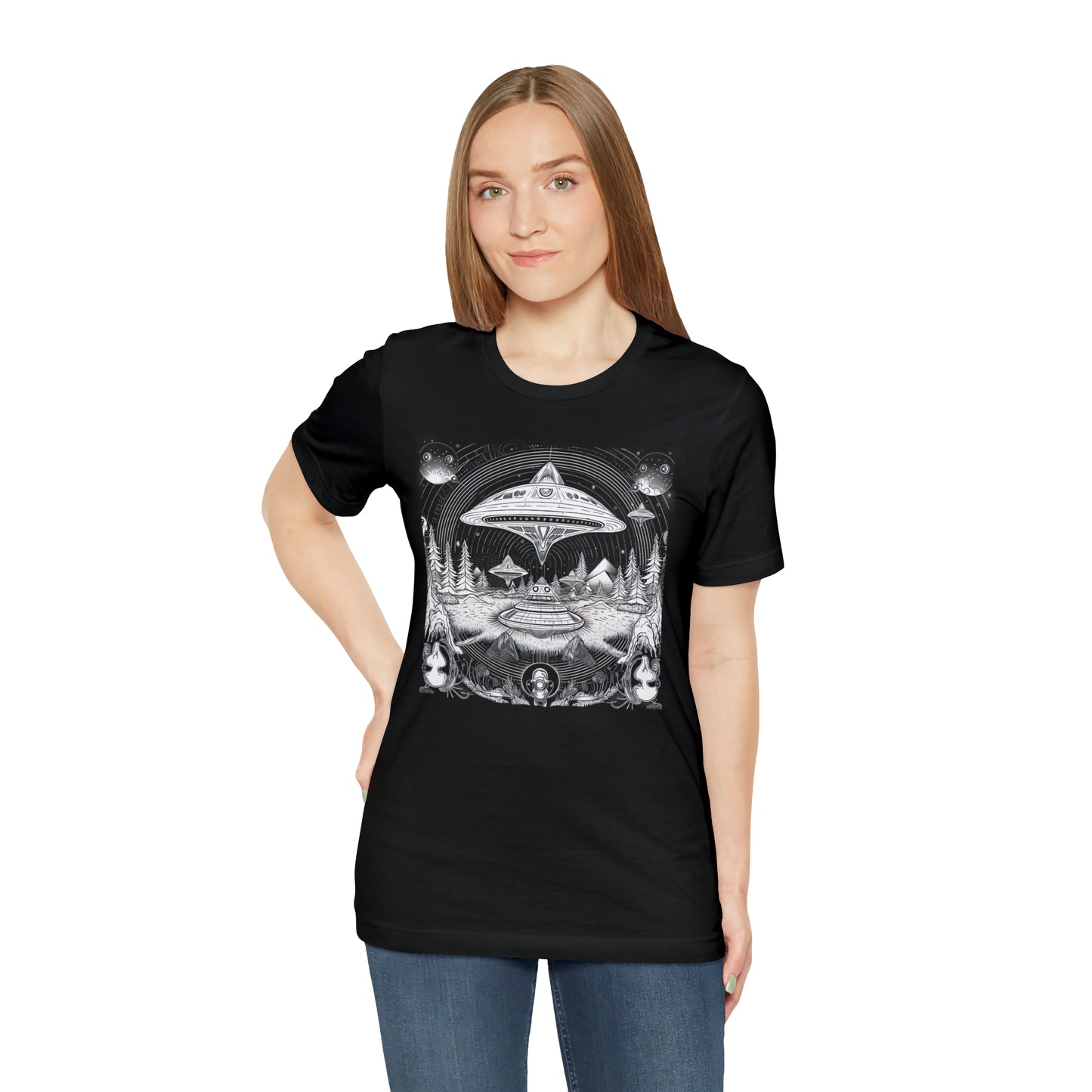 Ancient Flyover UFO T-Shirt | Higher Density Living