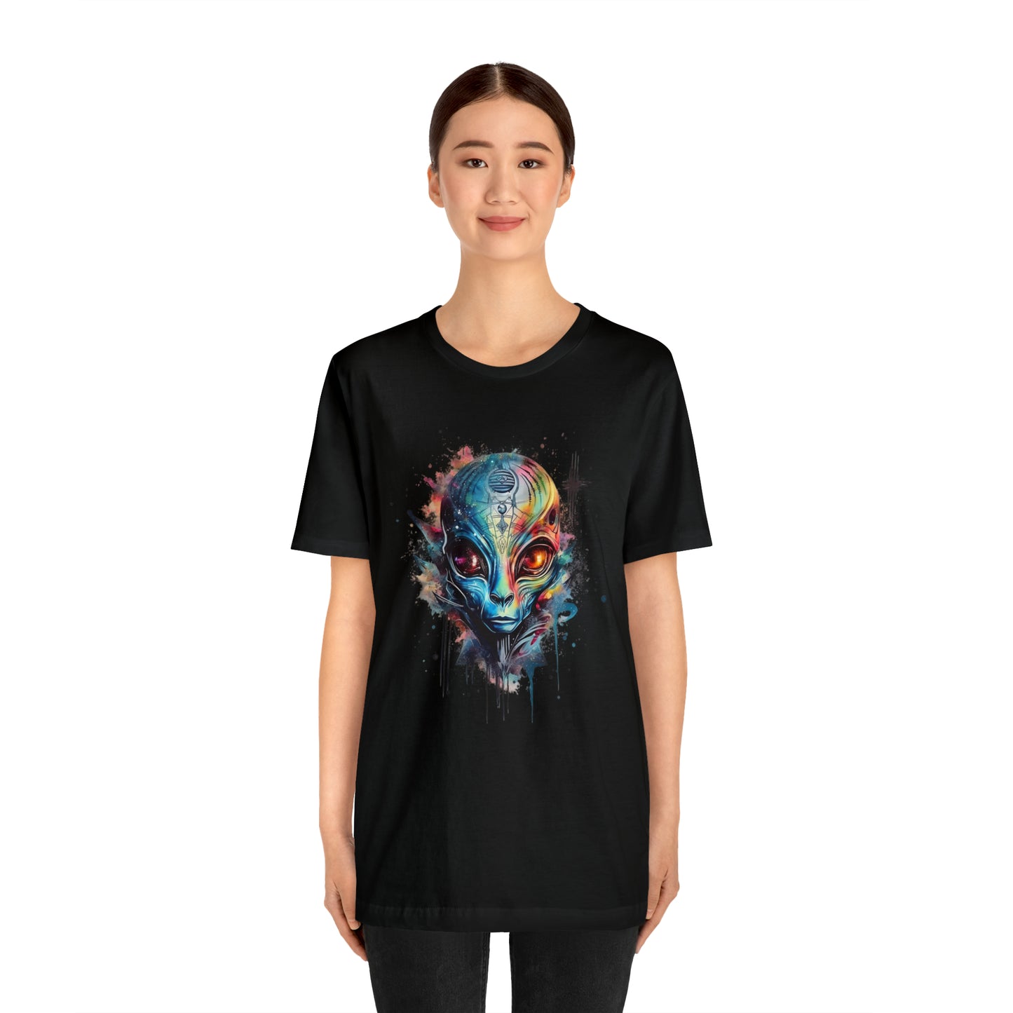 Alien 2 Watercolor Cosmos T-Shirt | Higher Density Living