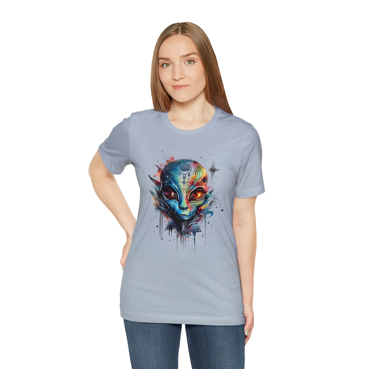 Alien 2 Watercolor Cosmos T-Shirt | Higher Density Living