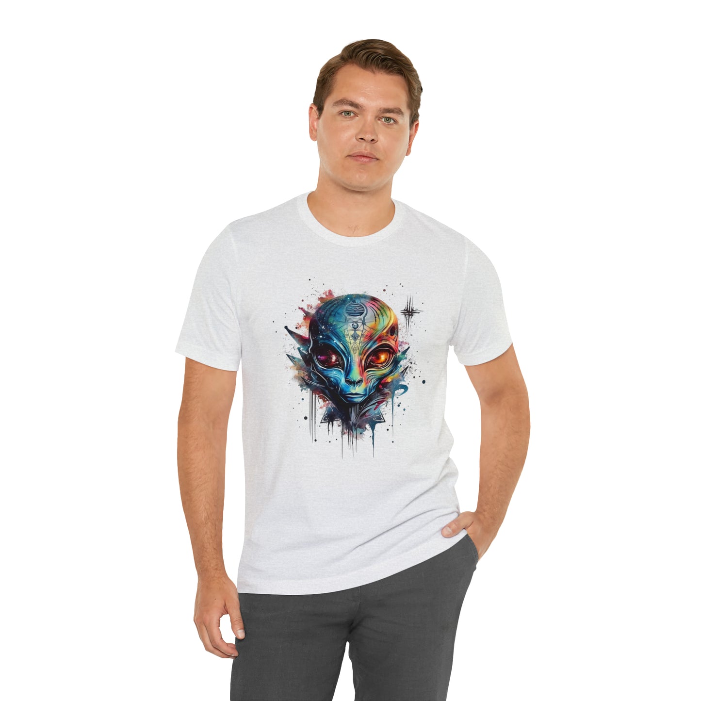 Alien 2 Watercolor Cosmos T-Shirt | Higher Density Living