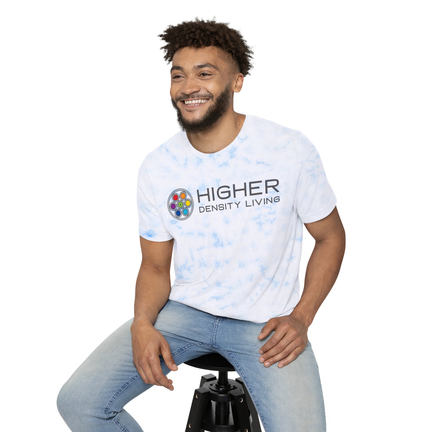HDL Tie-Dyed T-Shirt: Wear the Spectrum of Higher Density Thinking