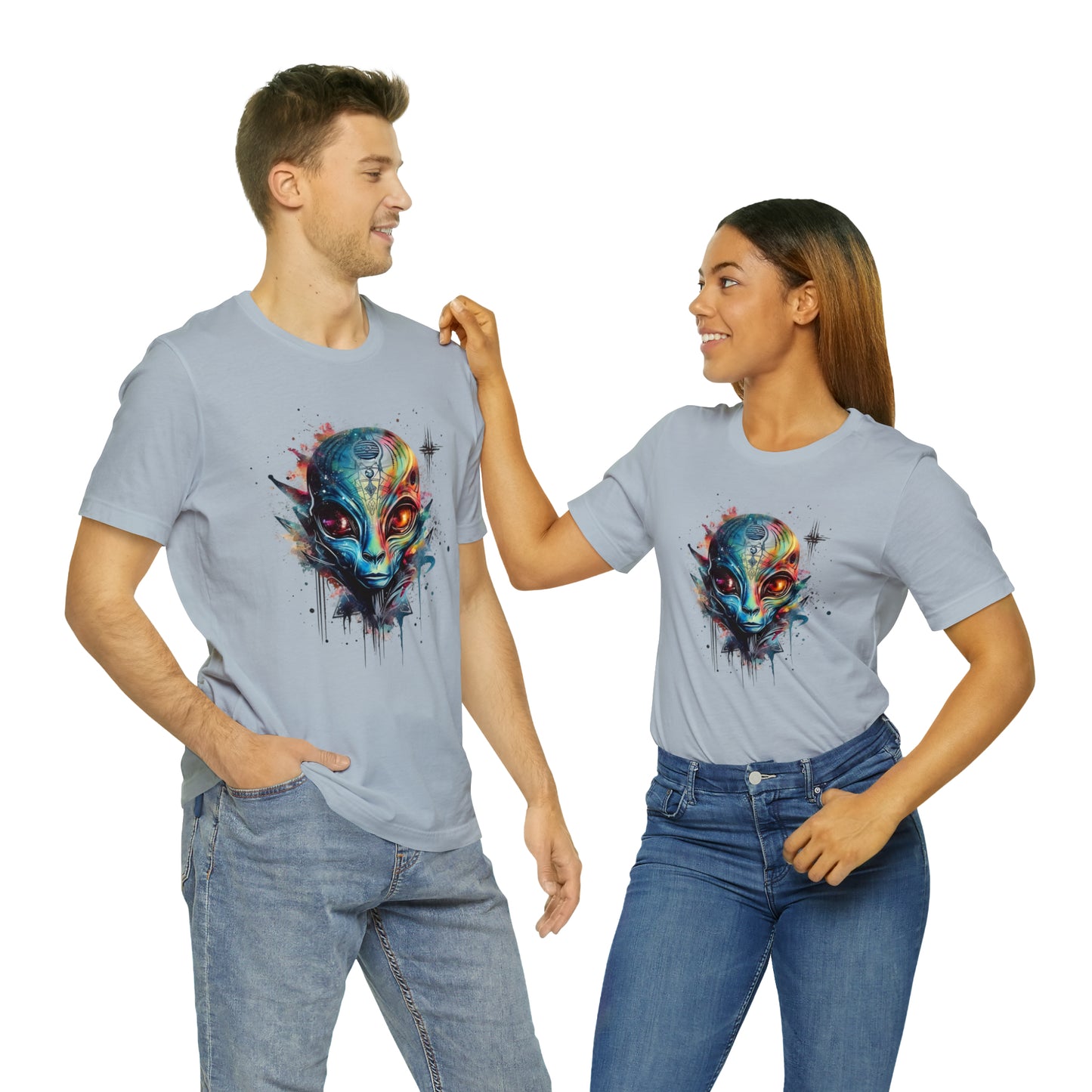 Alien 2 Watercolor Cosmos T-Shirt | Higher Density Living