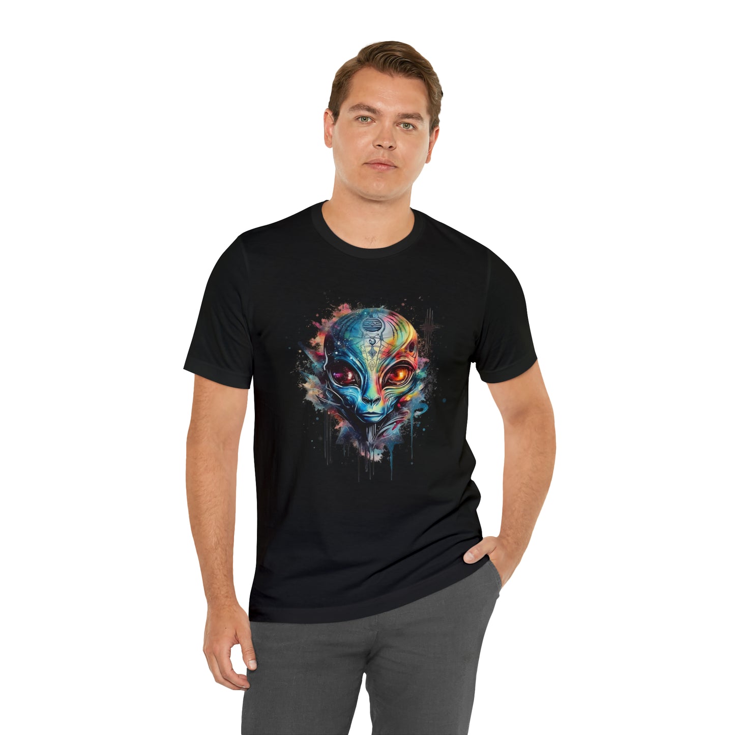 Alien 2 Watercolor Cosmos T-Shirt | Higher Density Living