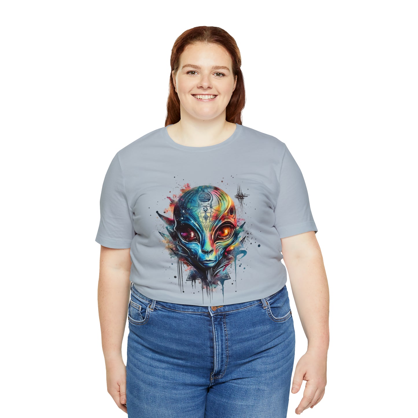 Alien 2 Watercolor Cosmos T-Shirt | Higher Density Living