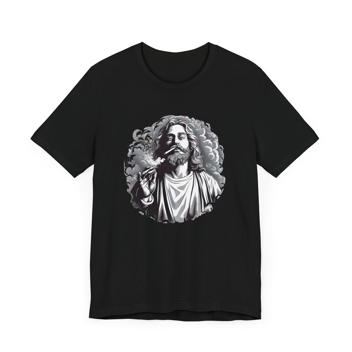 Jesus Enjoying a Smoke T-Shirt | Higher Density Living | Spiritual Awakening
