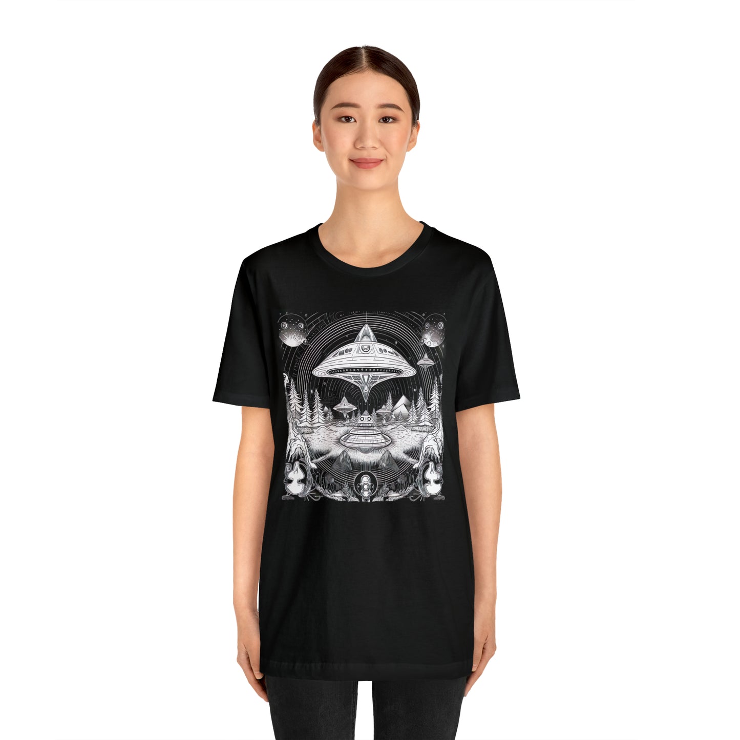 Ancient Flyover UFO T-Shirt | Higher Density Living