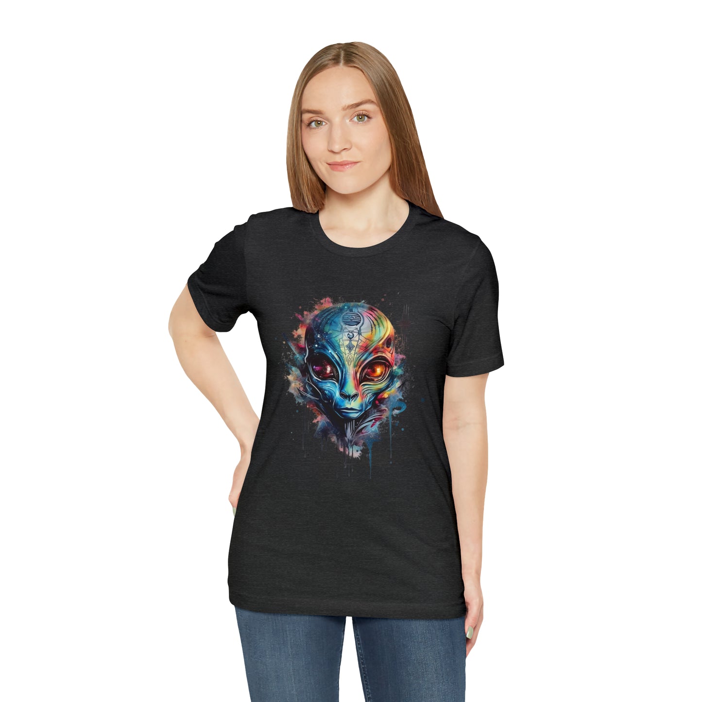 Alien 2 Watercolor Cosmos T-Shirt | Higher Density Living