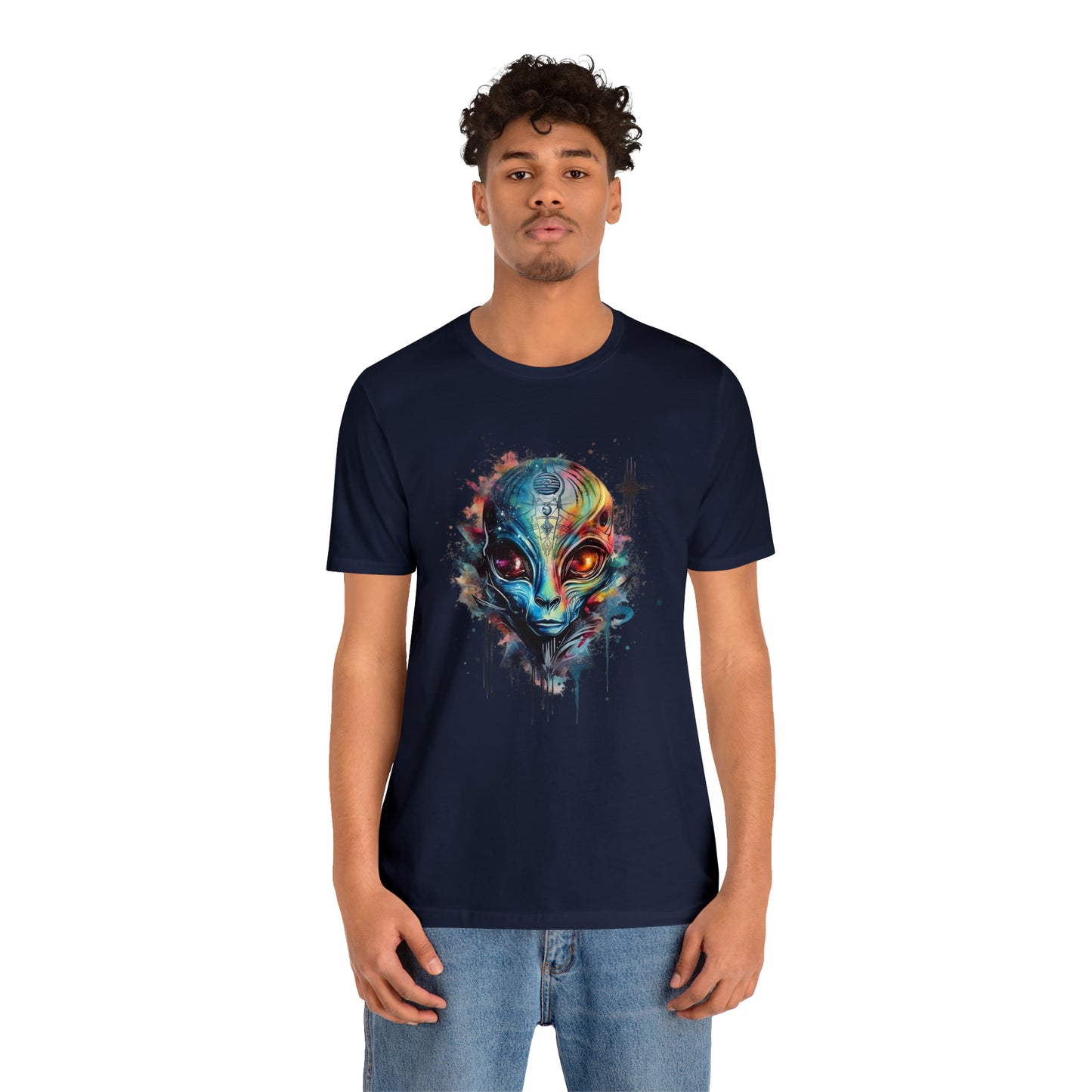 Alien 2 Watercolor Cosmos T-Shirt | Higher Density Living