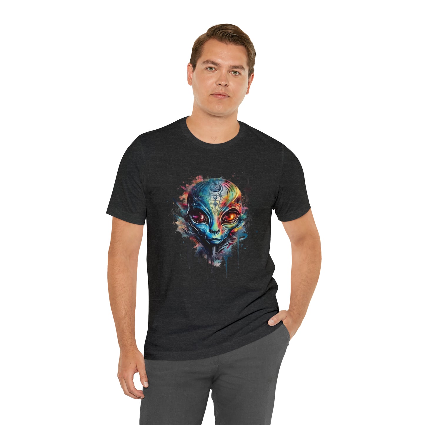 Alien 2 Watercolor Cosmos T-Shirt | Higher Density Living