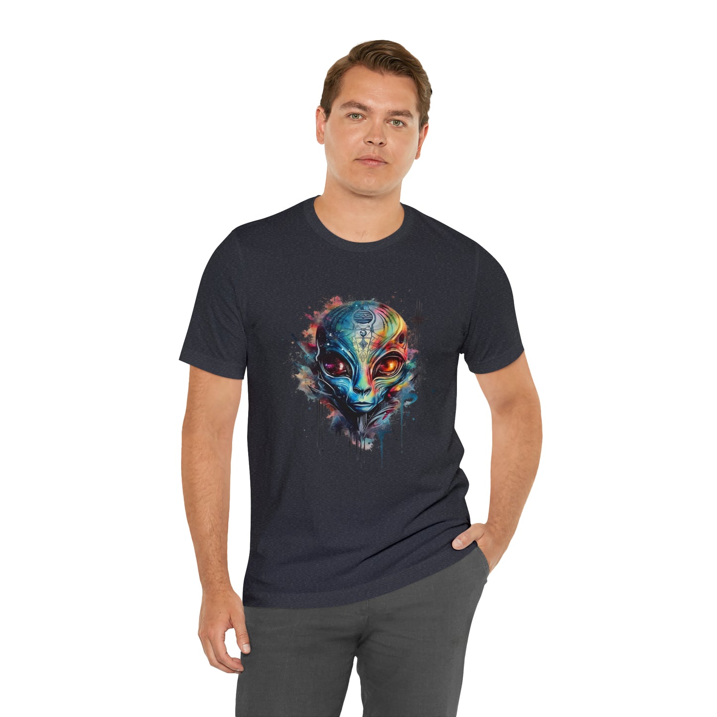 Alien 2 Watercolor Cosmos T-Shirt | Higher Density Living