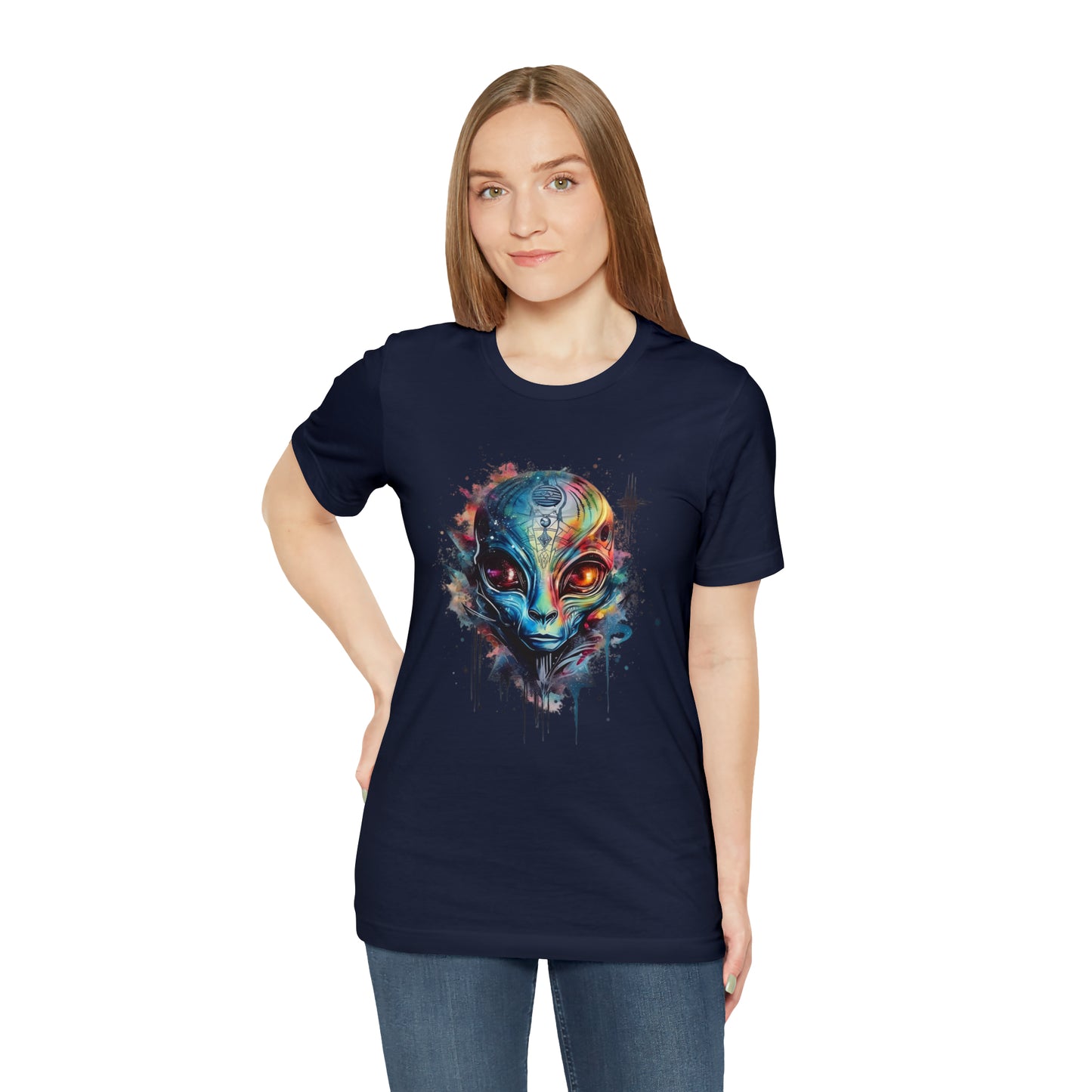 Alien 2 Watercolor Cosmos T-Shirt | Higher Density Living