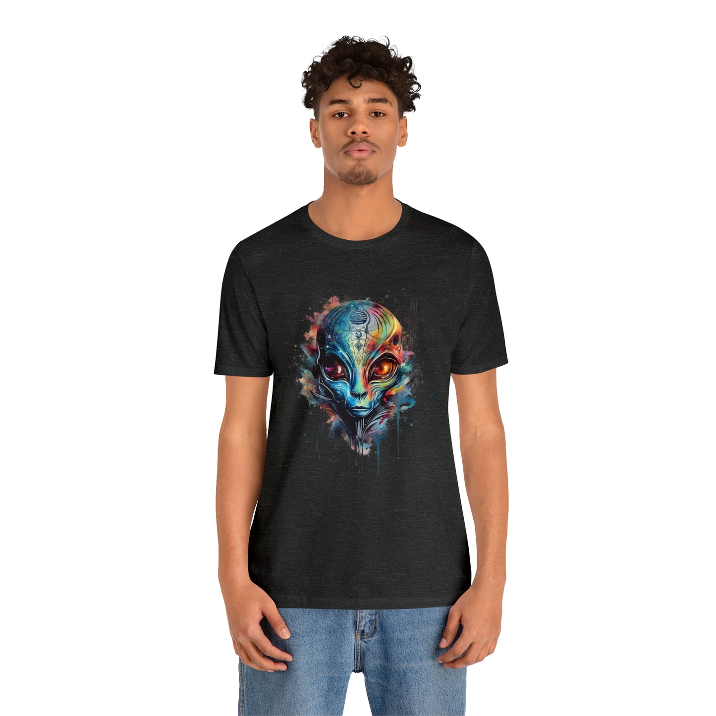 Alien 2 Watercolor Cosmos T-Shirt | Higher Density Living