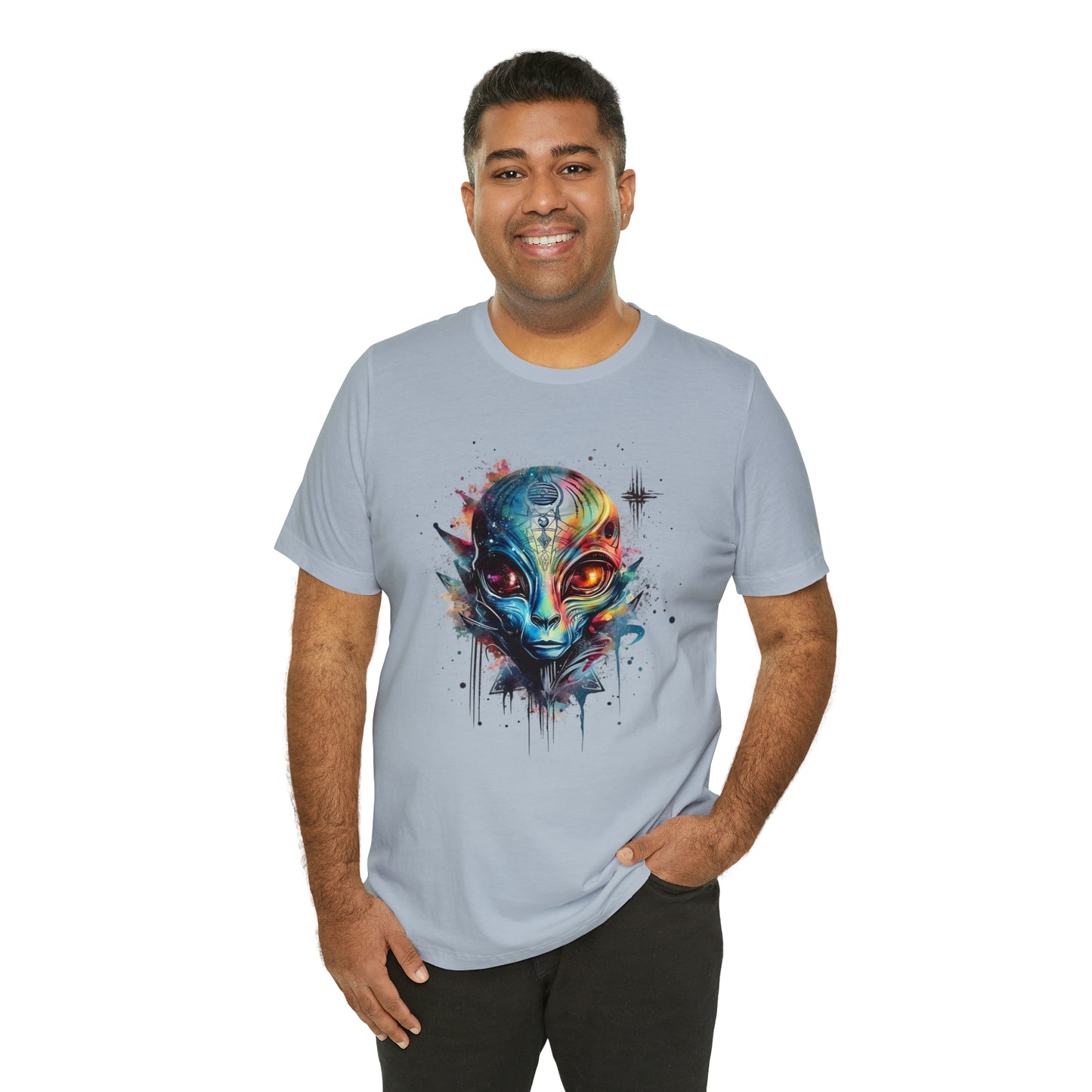 Alien 2 Watercolor Cosmos T-Shirt | Higher Density Living