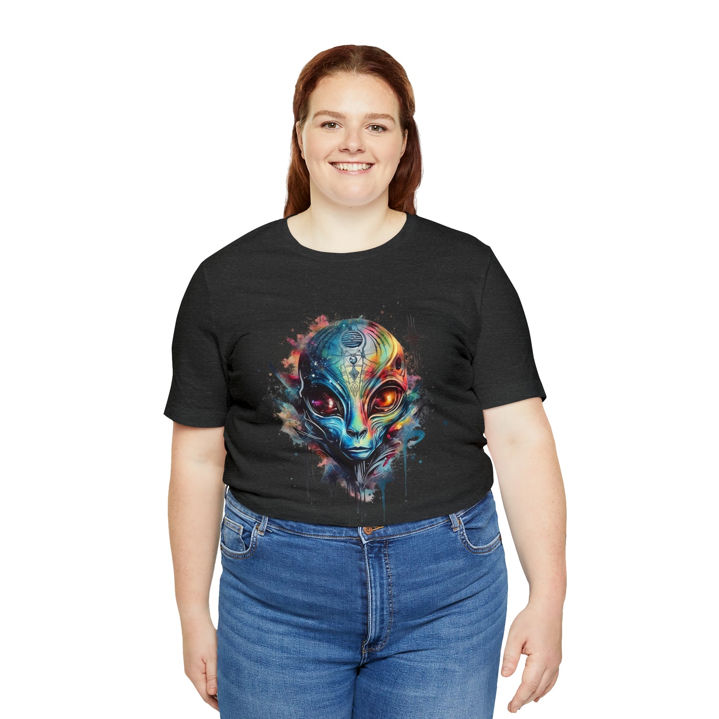 Alien 2 Watercolor Cosmos T-Shirt | Higher Density Living