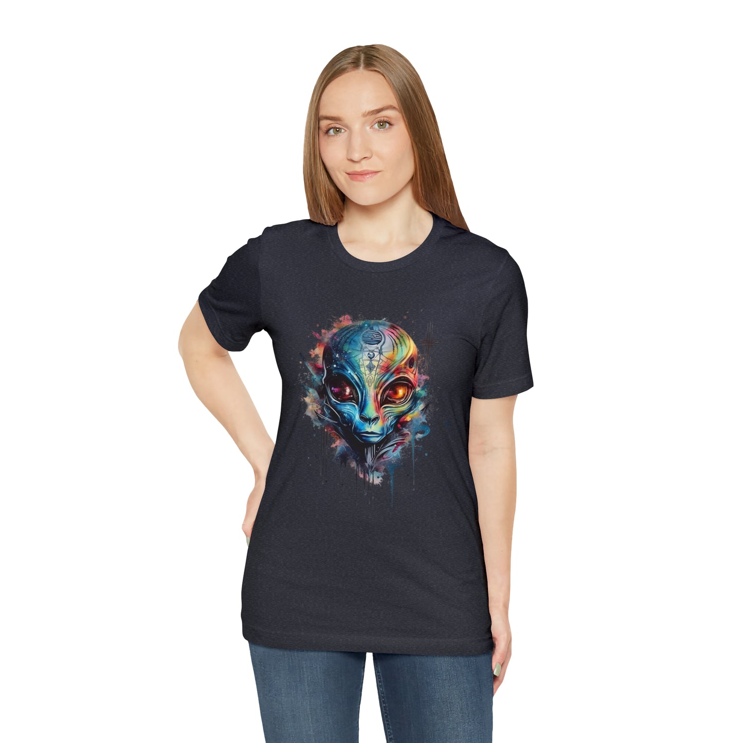 Alien 2 Watercolor Cosmos T-Shirt | Higher Density Living