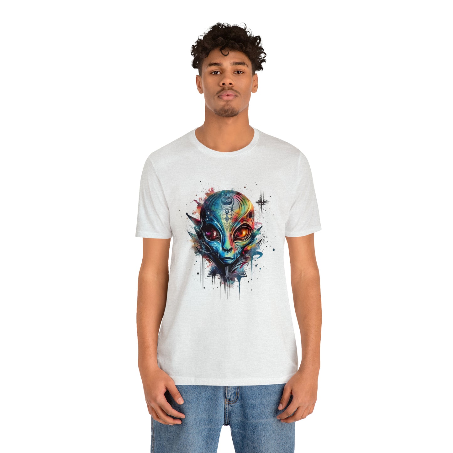 Alien 2 Watercolor Cosmos T-Shirt | Higher Density Living