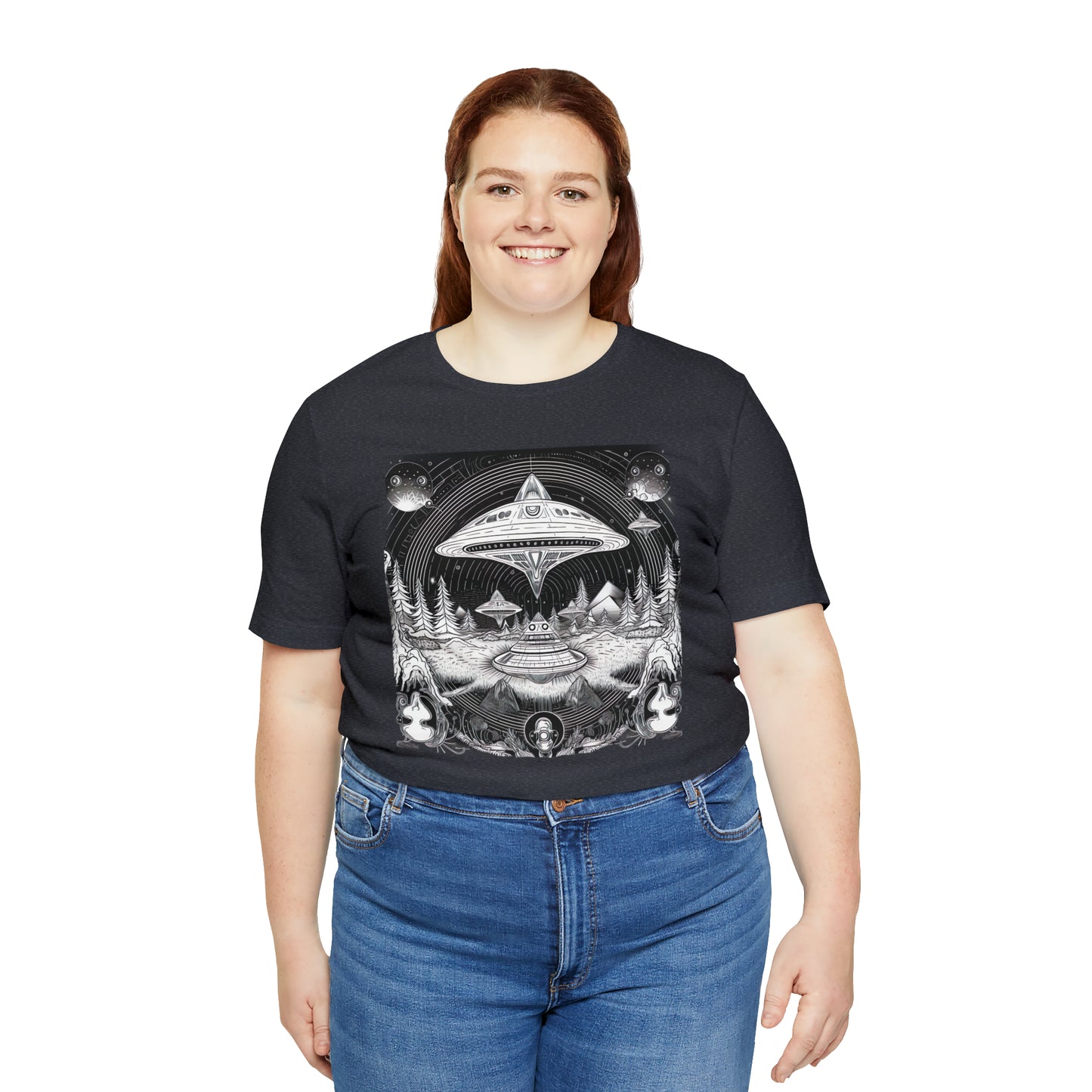Ancient Flyover UFO T-Shirt | Higher Density Living