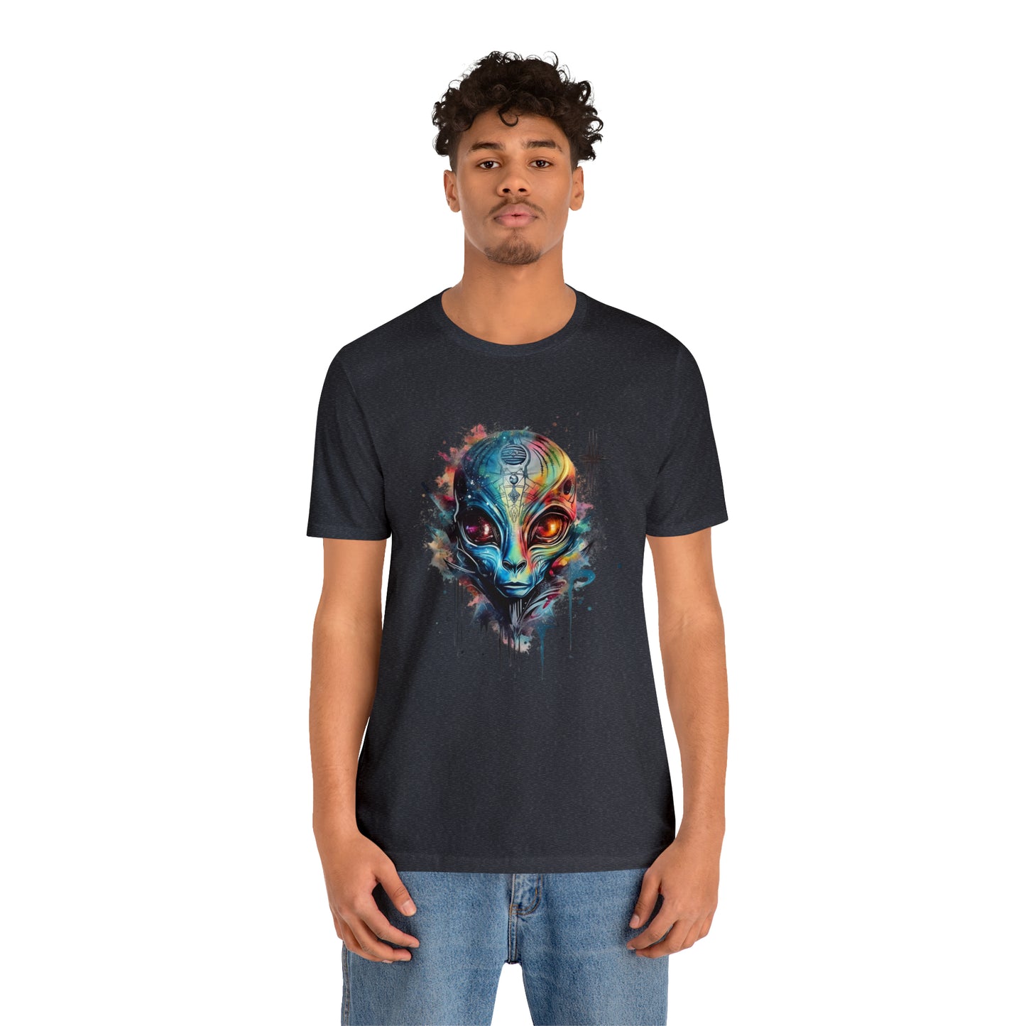 Alien 2 Watercolor Cosmos T-Shirt | Higher Density Living