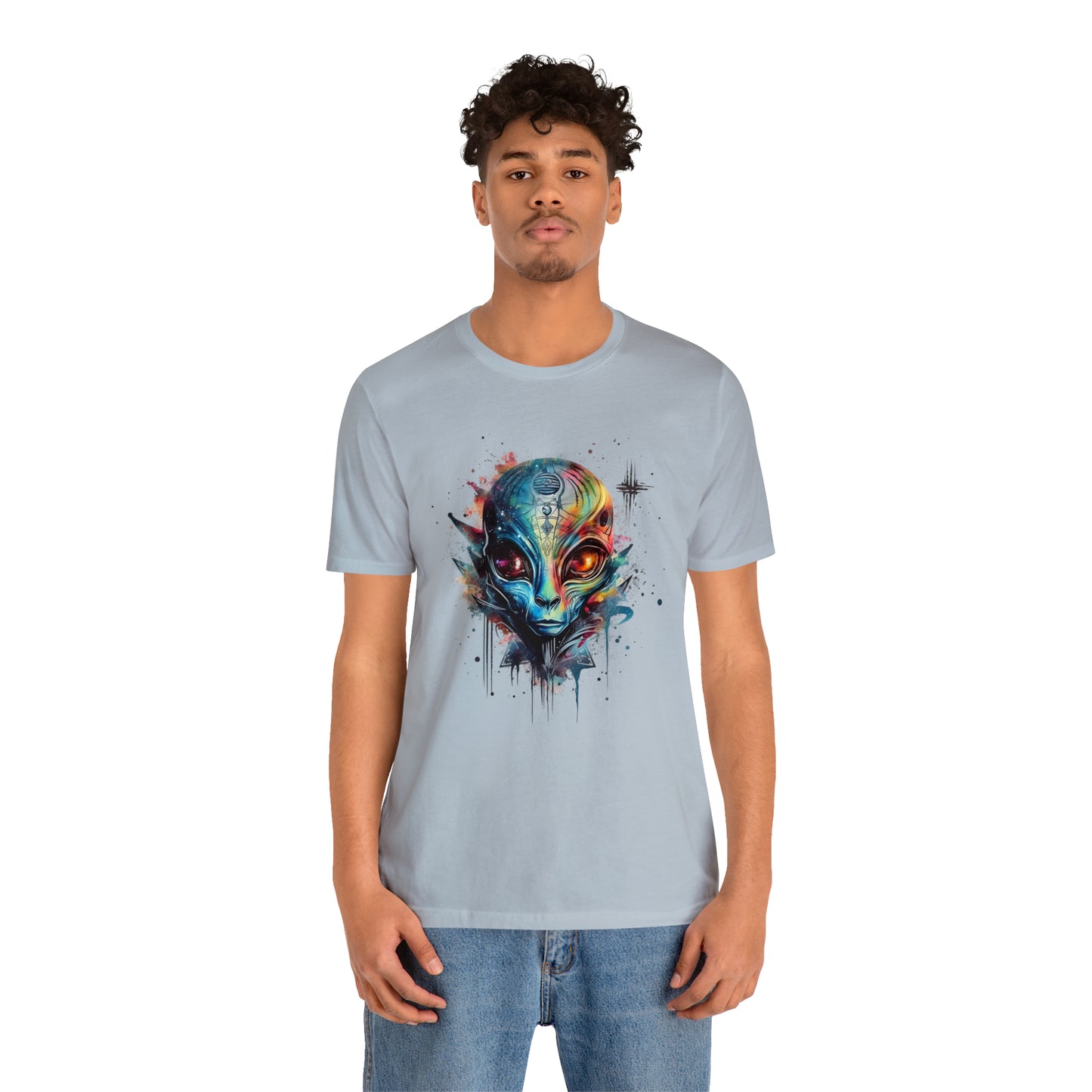 Alien 2 Watercolor Cosmos T-Shirt | Higher Density Living