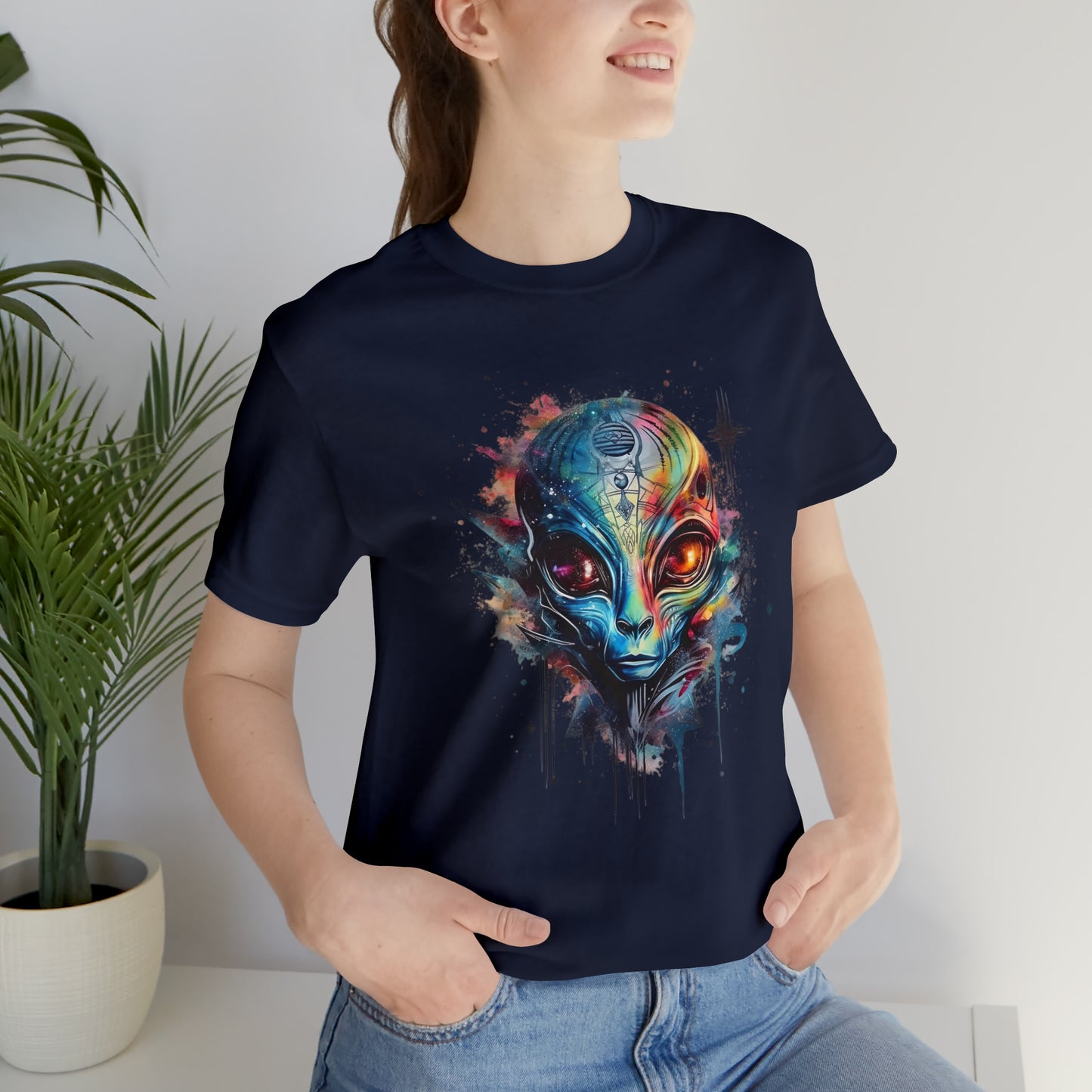 Alien 2 Watercolor Cosmos T-Shirt | Higher Density Living