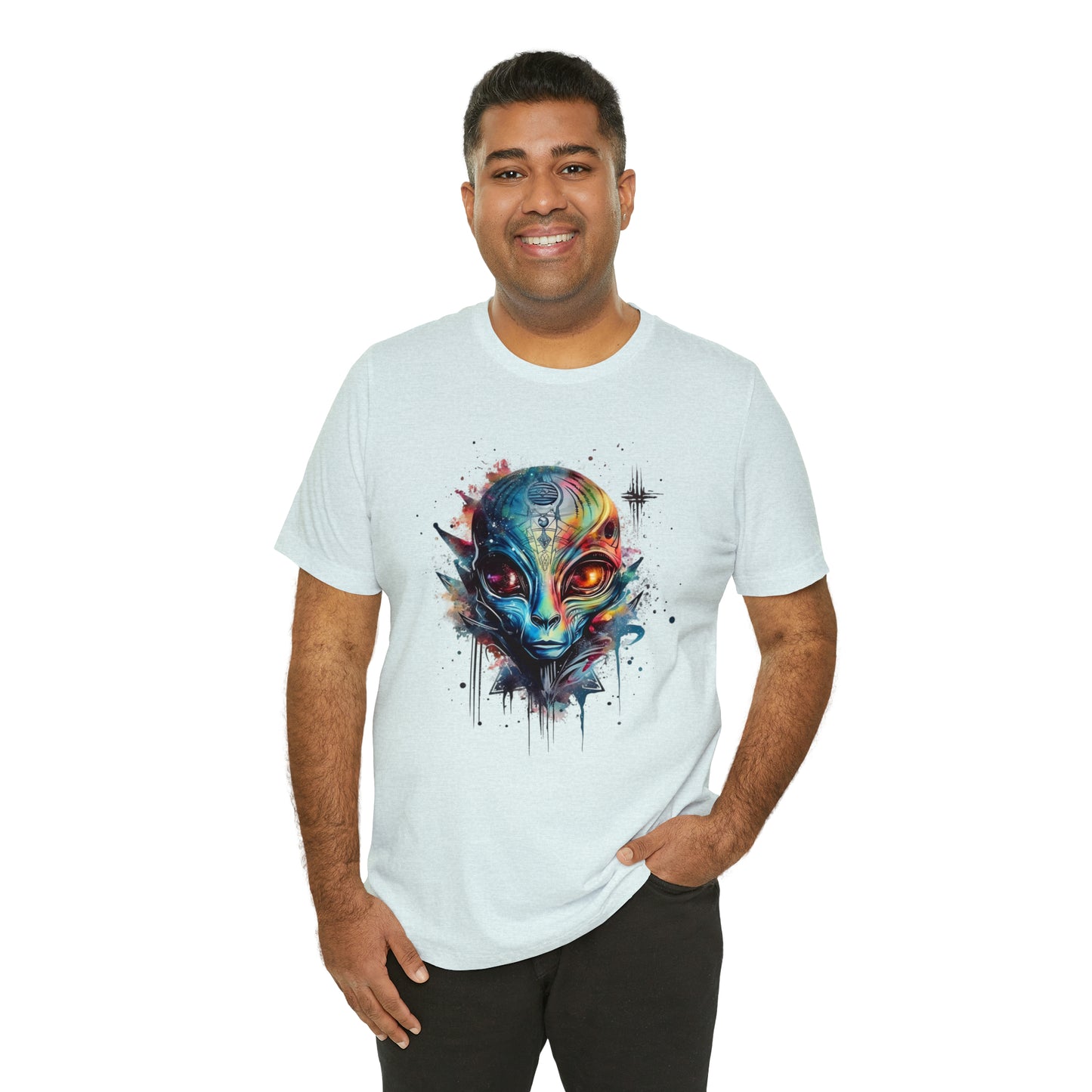 Alien 2 Watercolor Cosmos T-Shirt | Higher Density Living