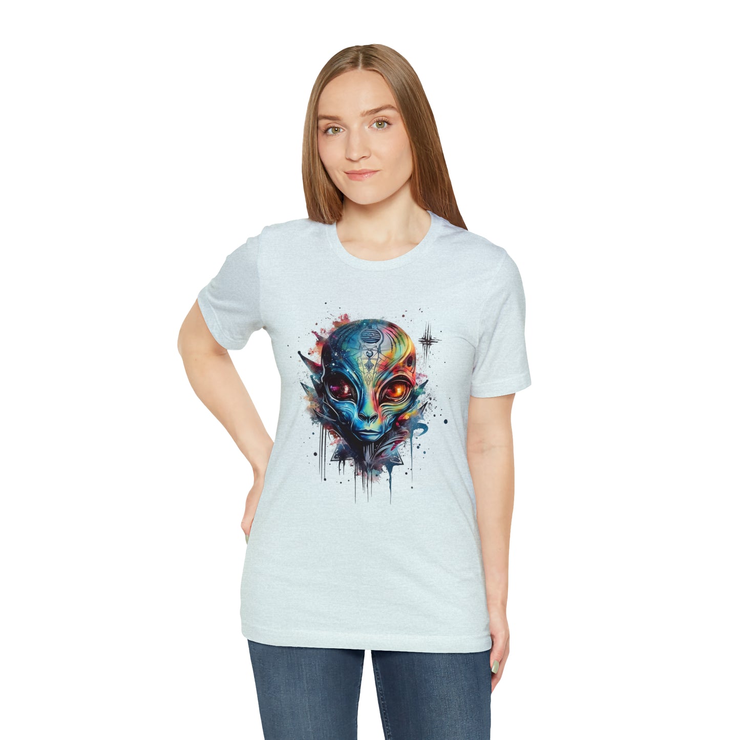 Alien 2 Watercolor Cosmos T-Shirt | Higher Density Living