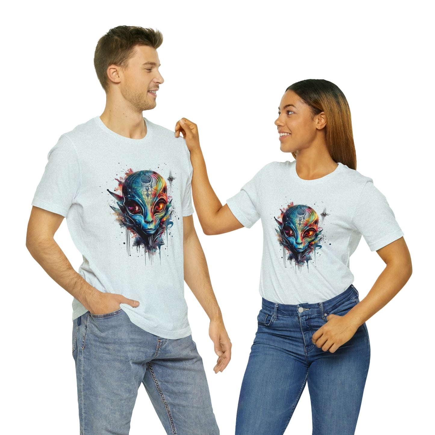 Alien 2 Watercolor Cosmos T-Shirt | Higher Density Living