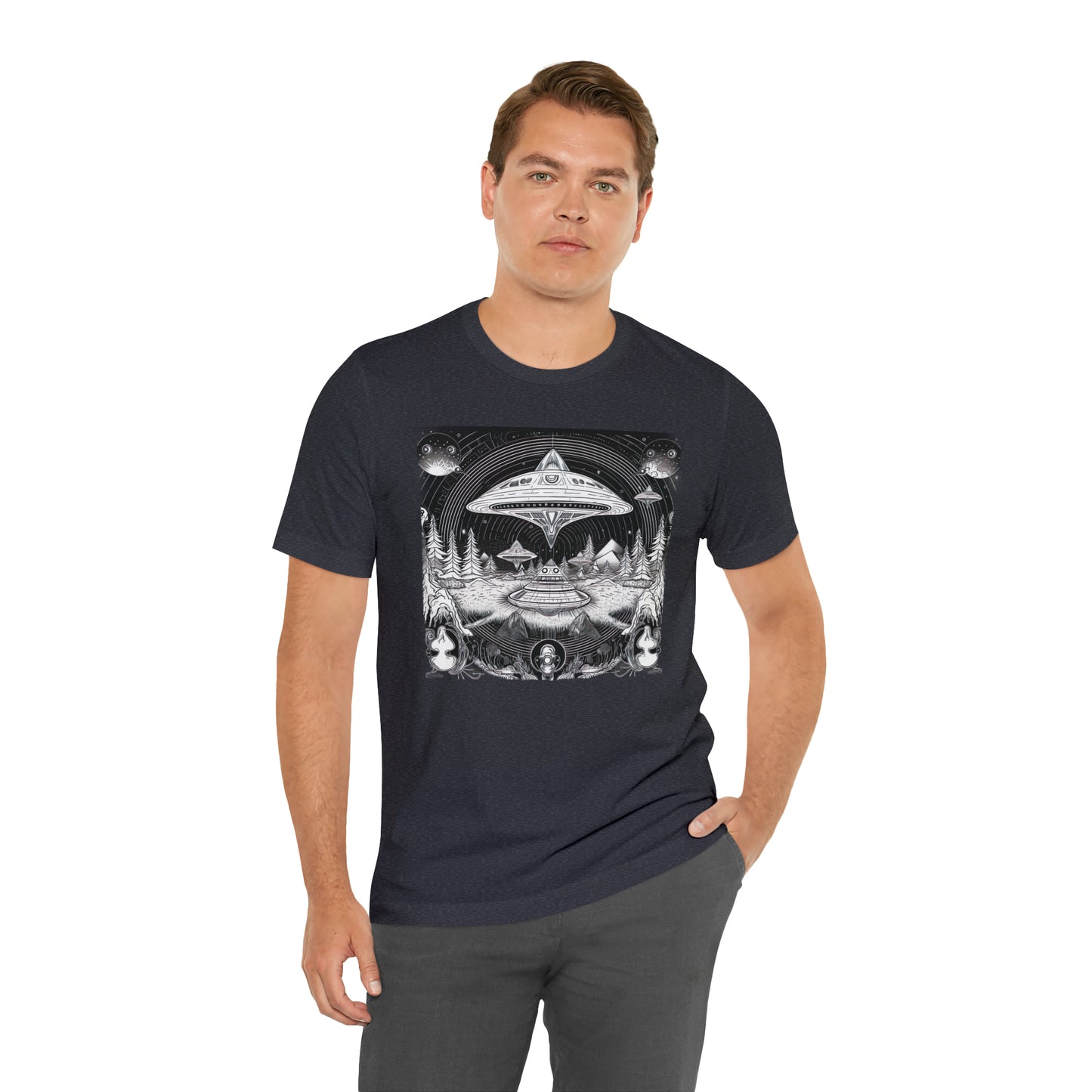 Ancient Flyover UFO T-Shirt | Higher Density Living