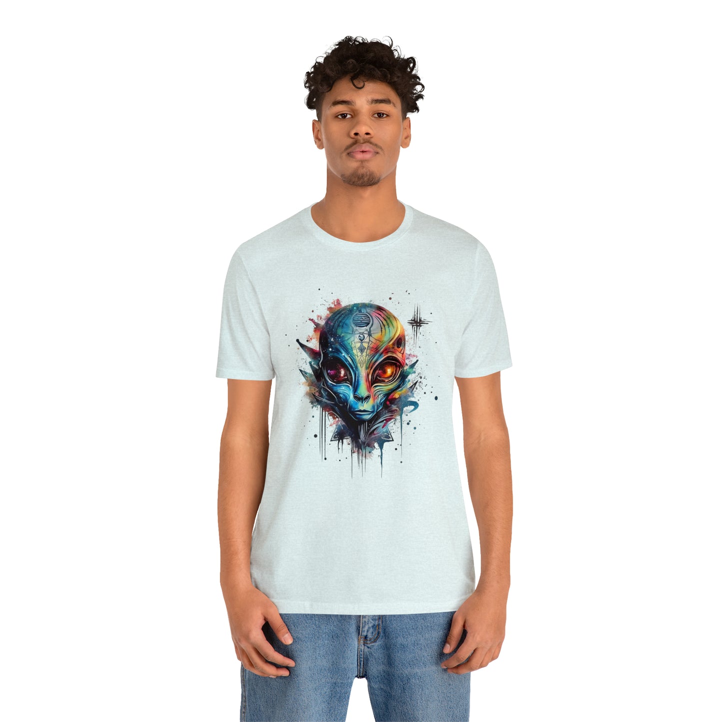 Alien 2 Watercolor Cosmos T-Shirt | Higher Density Living