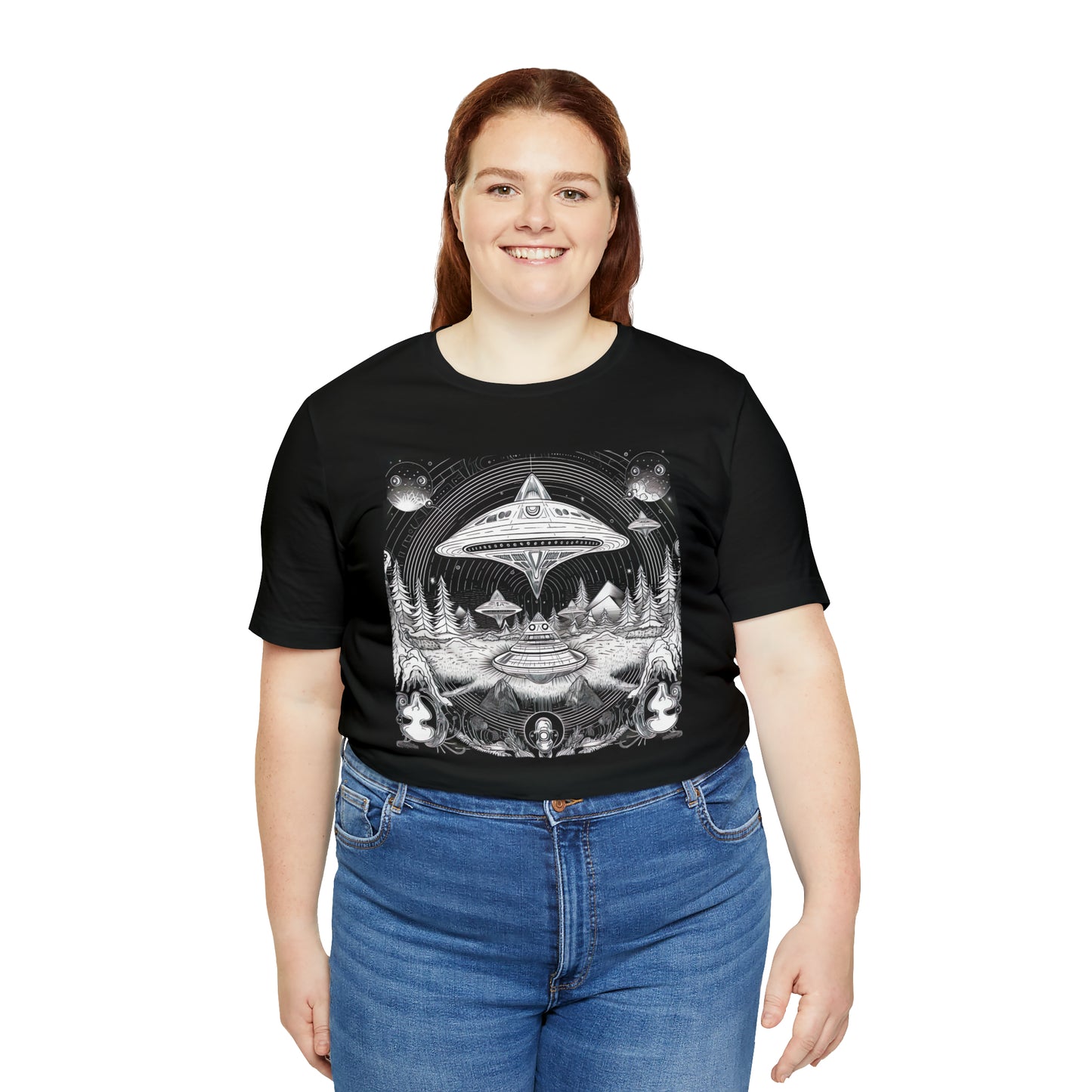 Ancient Flyover UFO T-Shirt | Higher Density Living