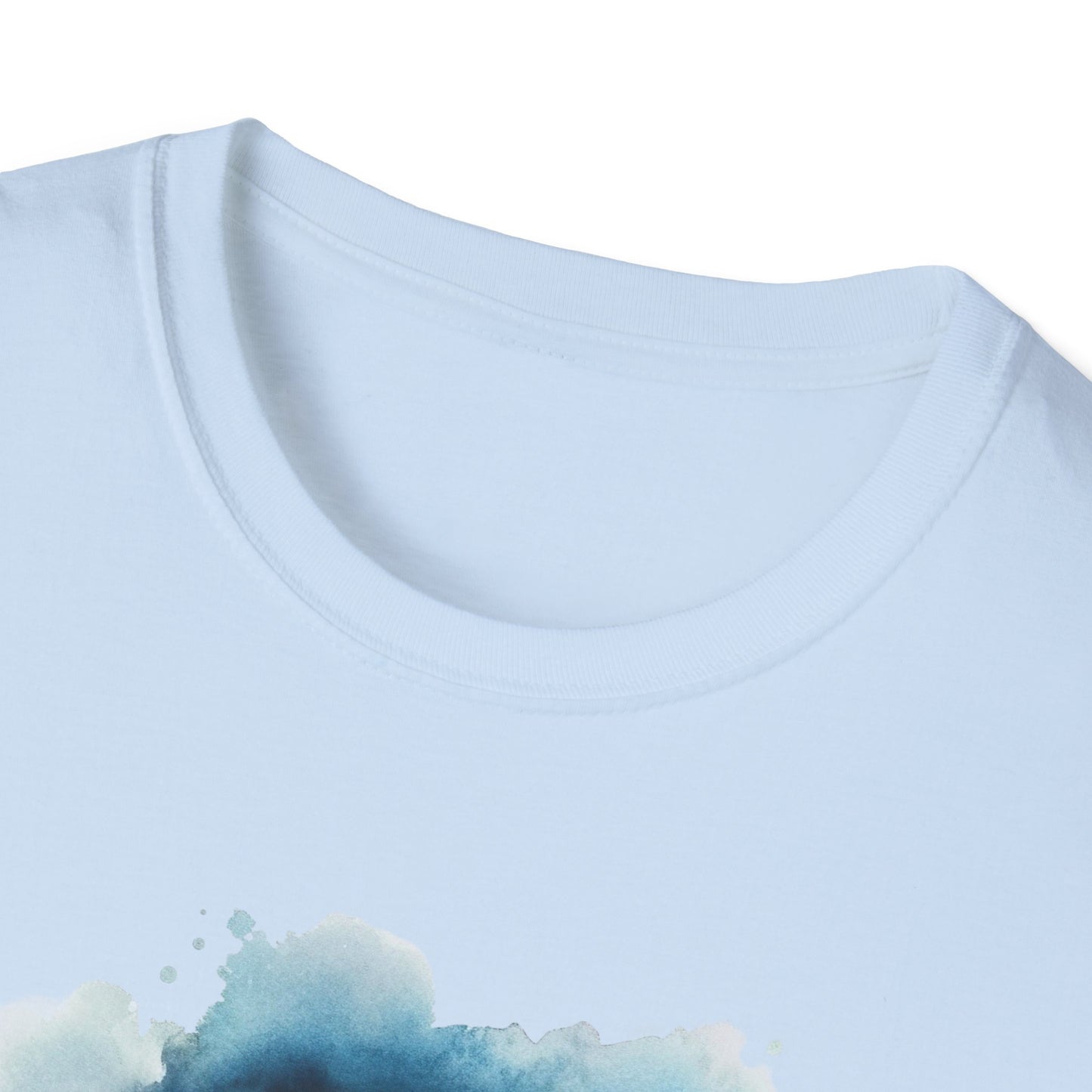 Grey Alien Watercolor Cosmos T-Shirt | Higher Density Living