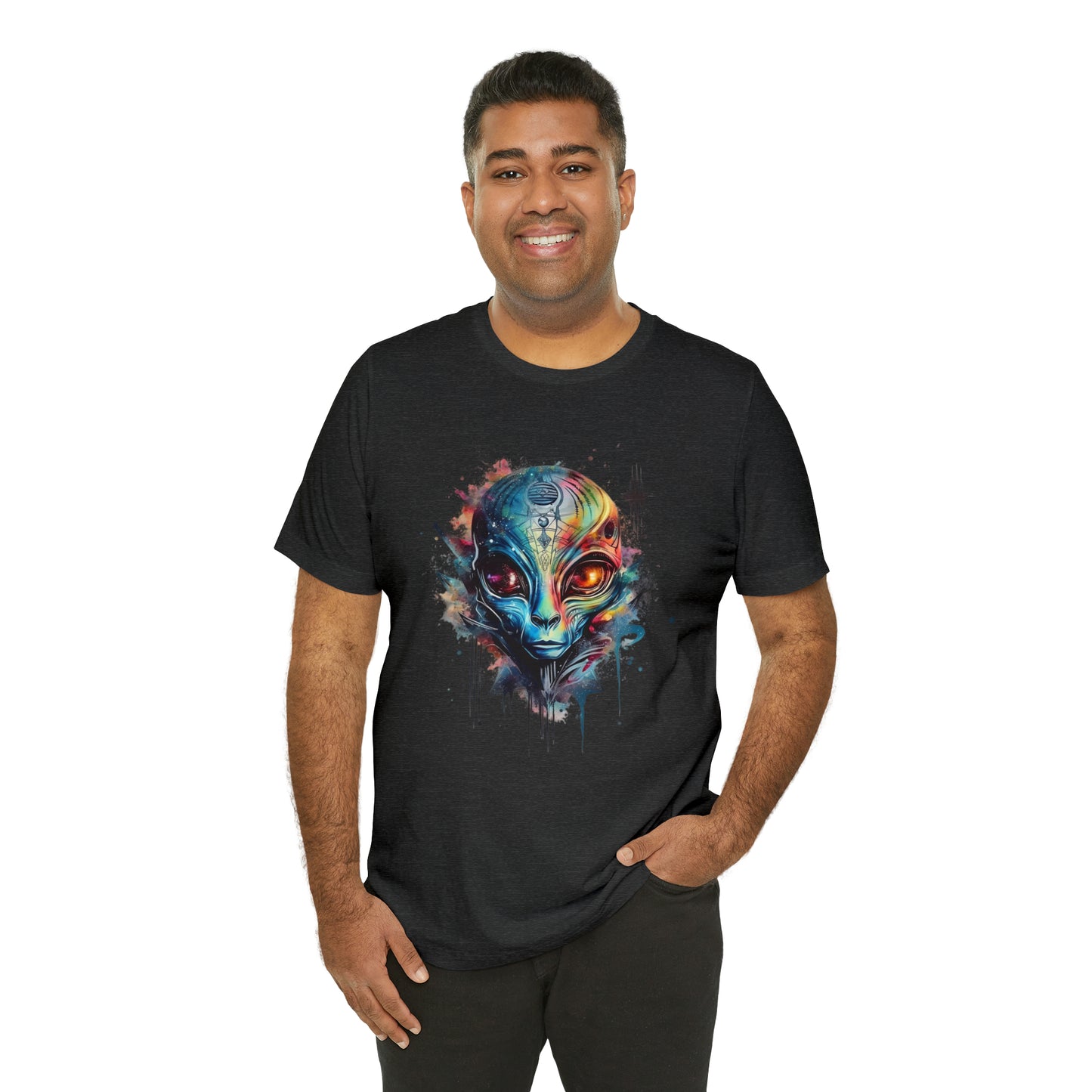 Alien 2 Watercolor Cosmos T-Shirt | Higher Density Living