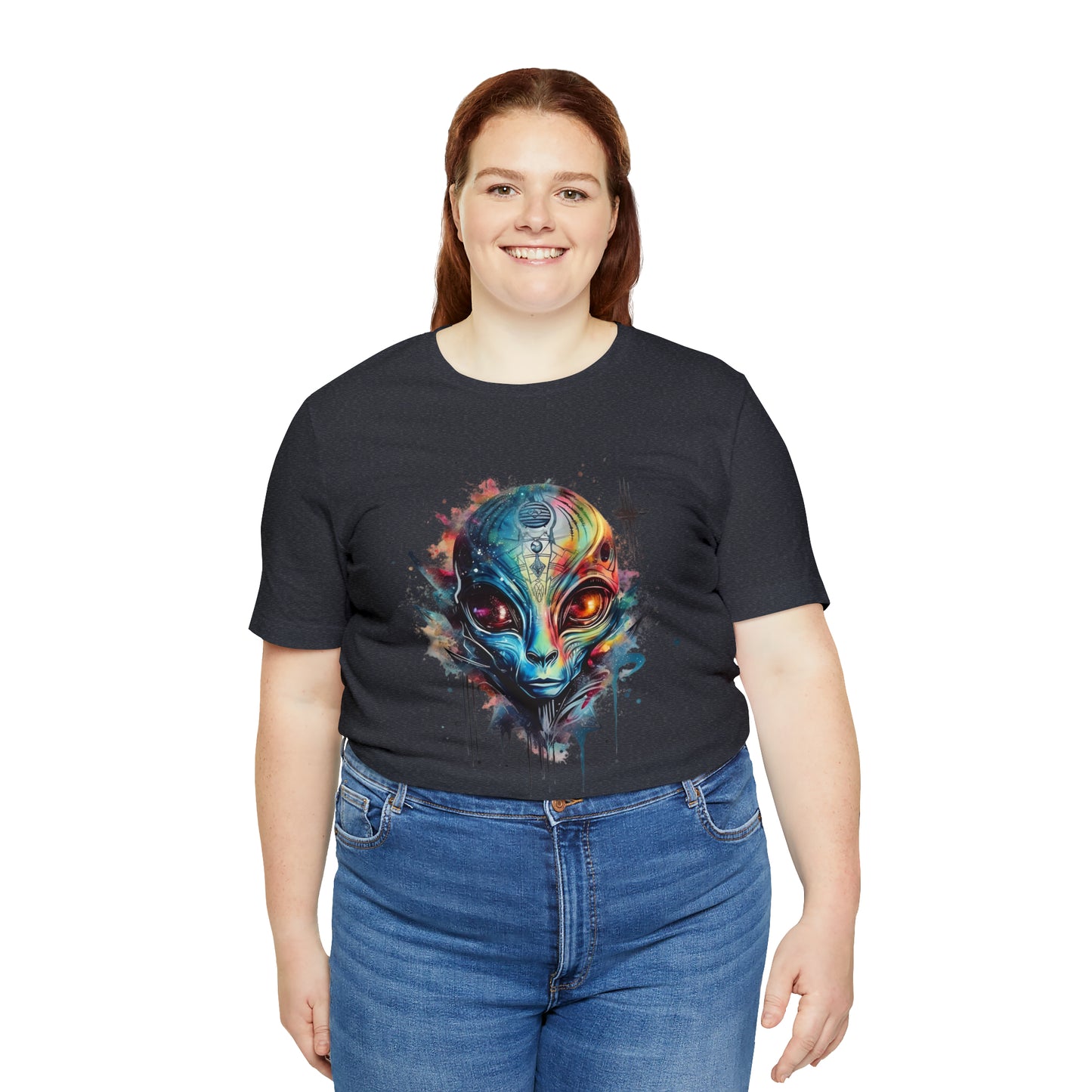 Alien 2 Watercolor Cosmos T-Shirt | Higher Density Living