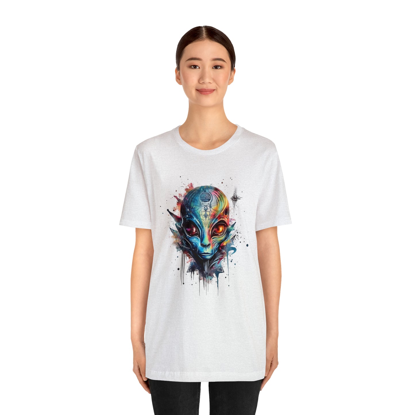 Alien 2 Watercolor Cosmos T-Shirt | Higher Density Living