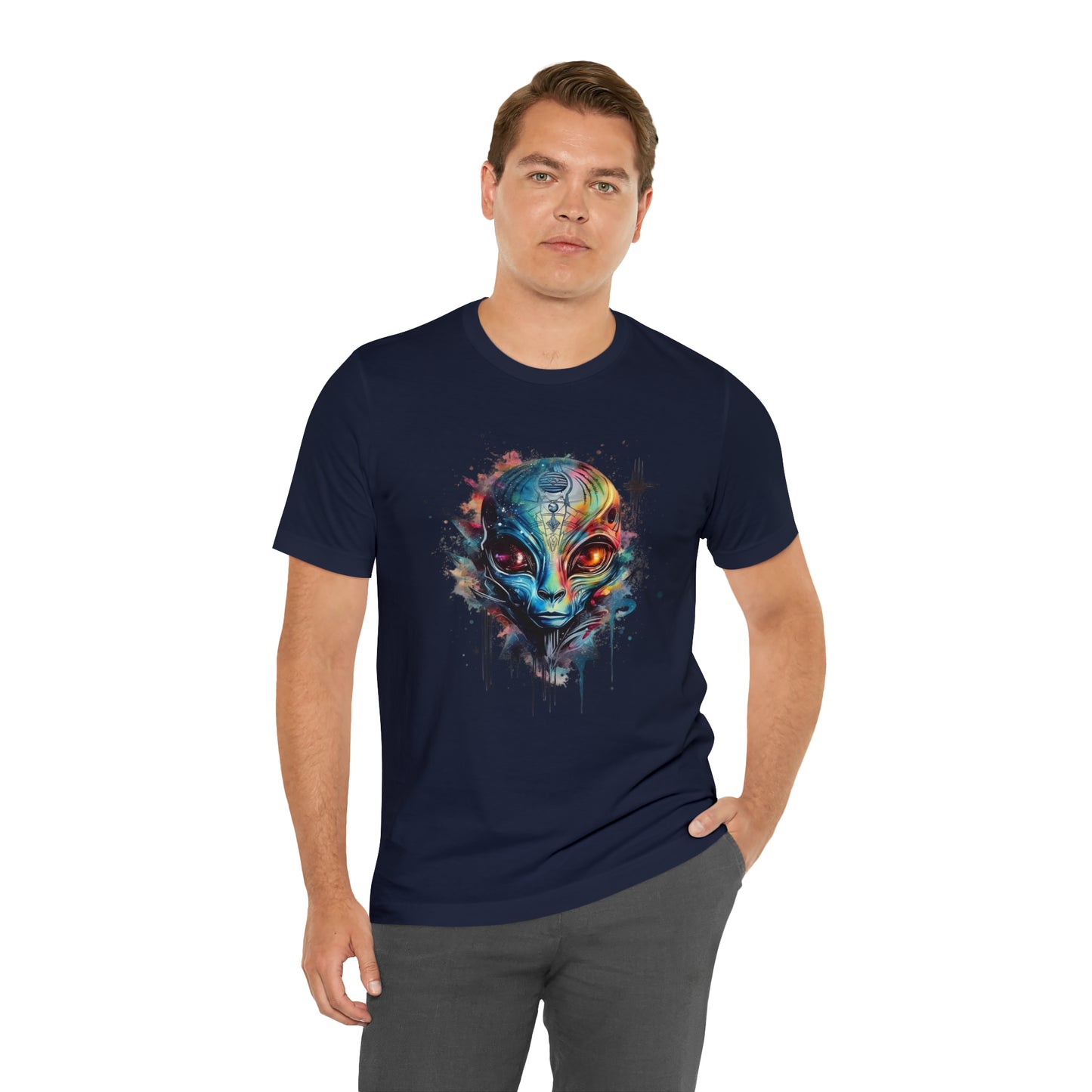 Alien 2 Watercolor Cosmos T-Shirt | Higher Density Living