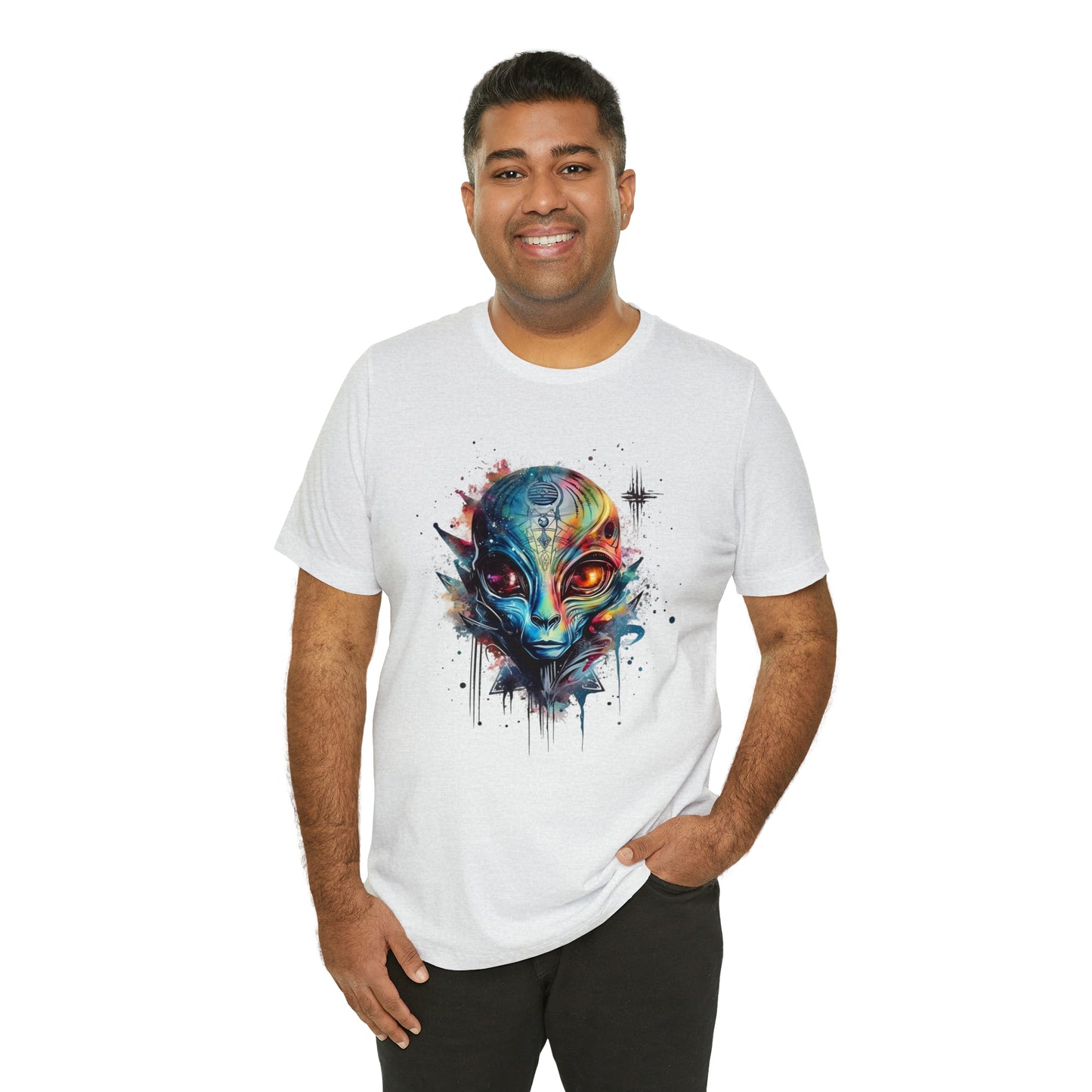 Alien 2 Watercolor Cosmos T-Shirt | Higher Density Living