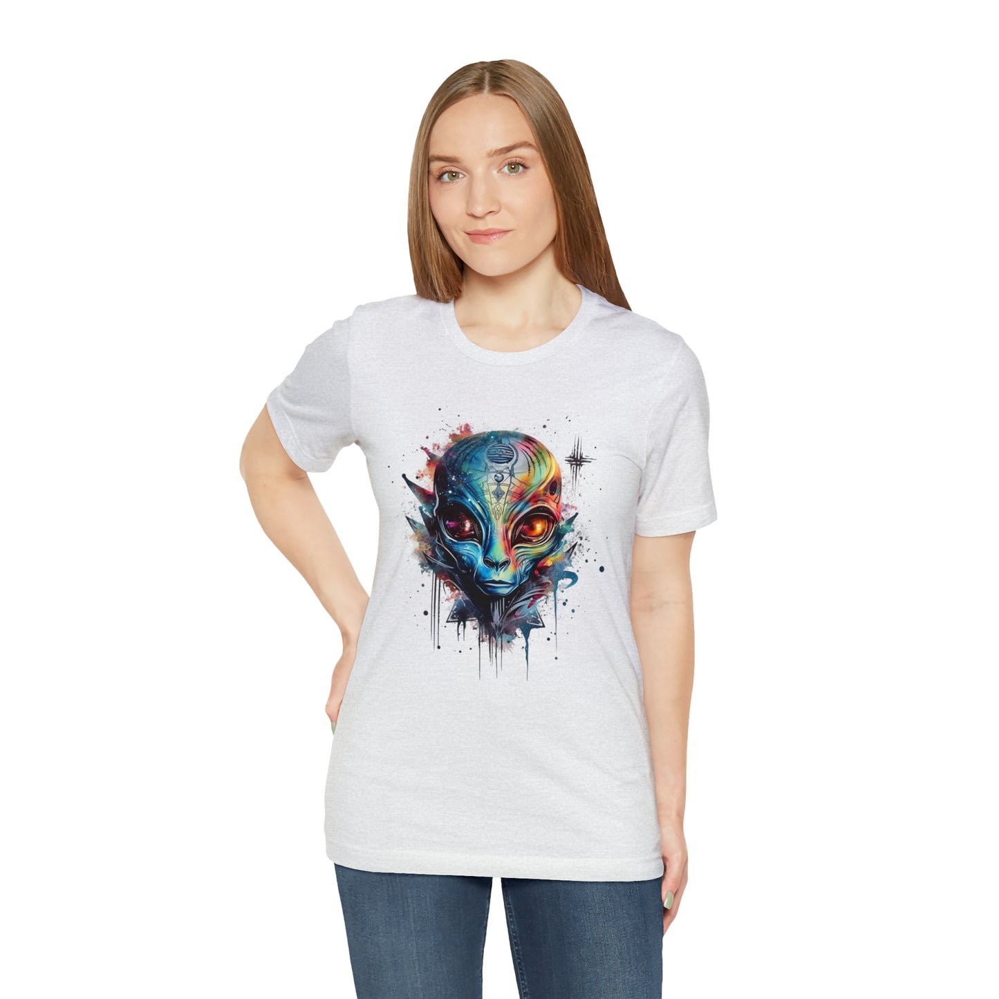 Alien 2 Watercolor Cosmos T-Shirt | Higher Density Living