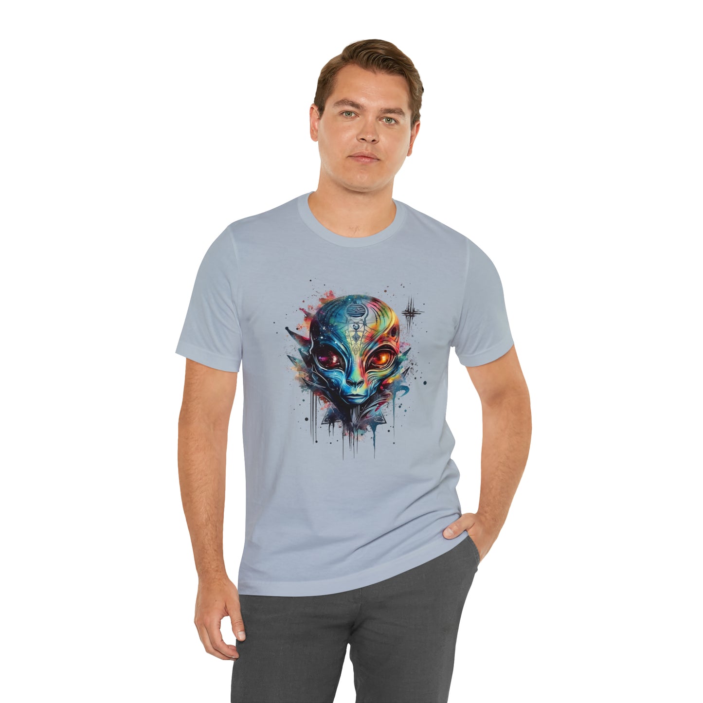 Alien 2 Watercolor Cosmos T-Shirt | Higher Density Living