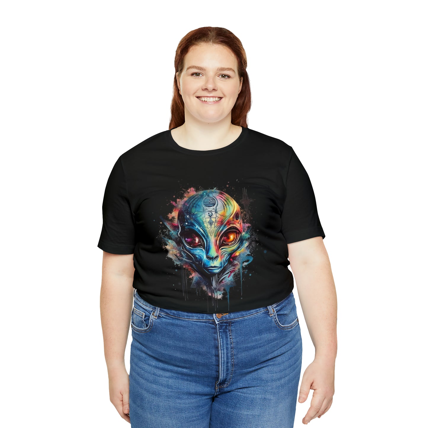 Alien 2 Watercolor Cosmos T-Shirt | Higher Density Living