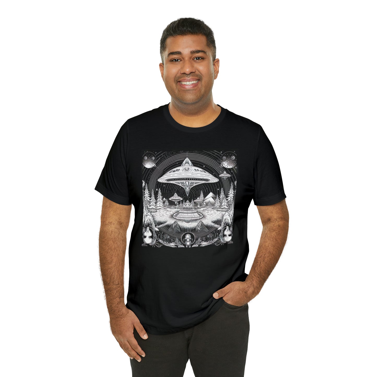 Ancient Flyover UFO T-Shirt | Higher Density Living