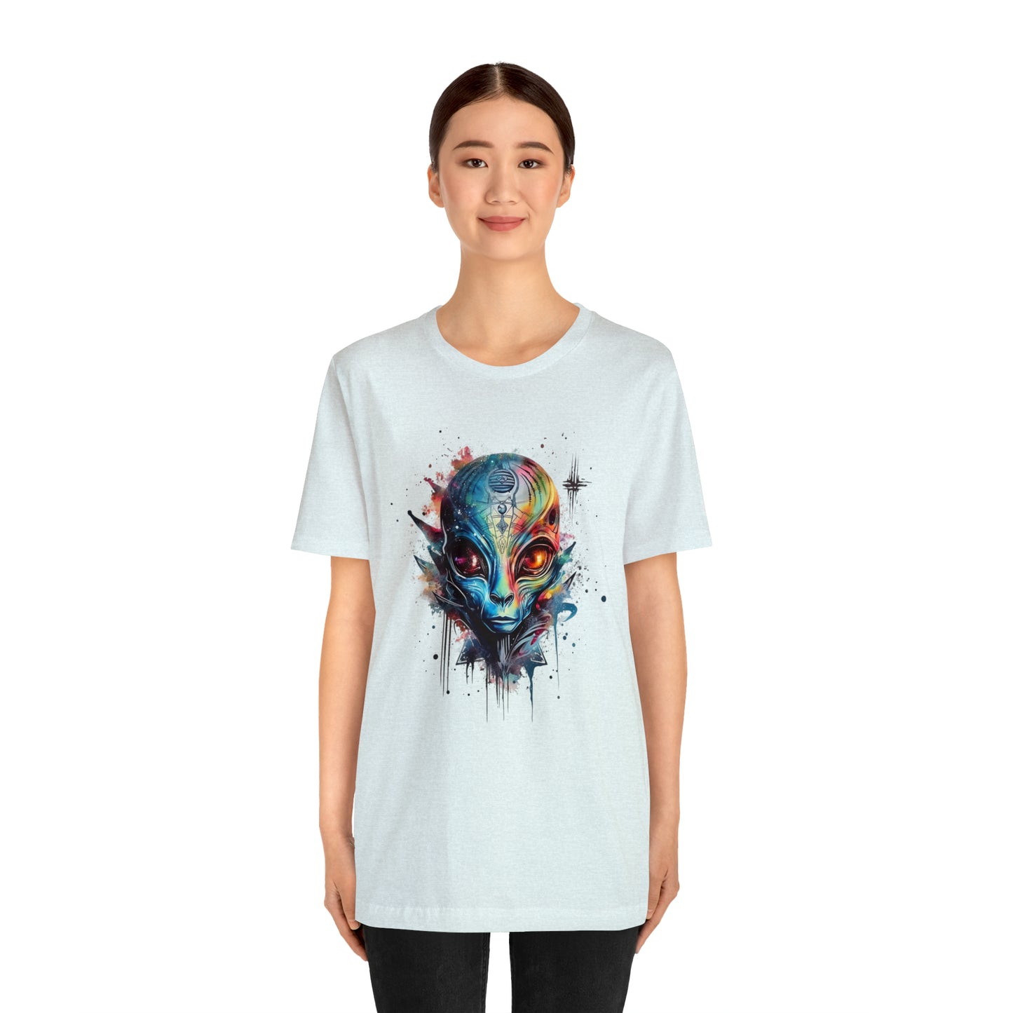 Alien 2 Watercolor Cosmos T-Shirt | Higher Density Living