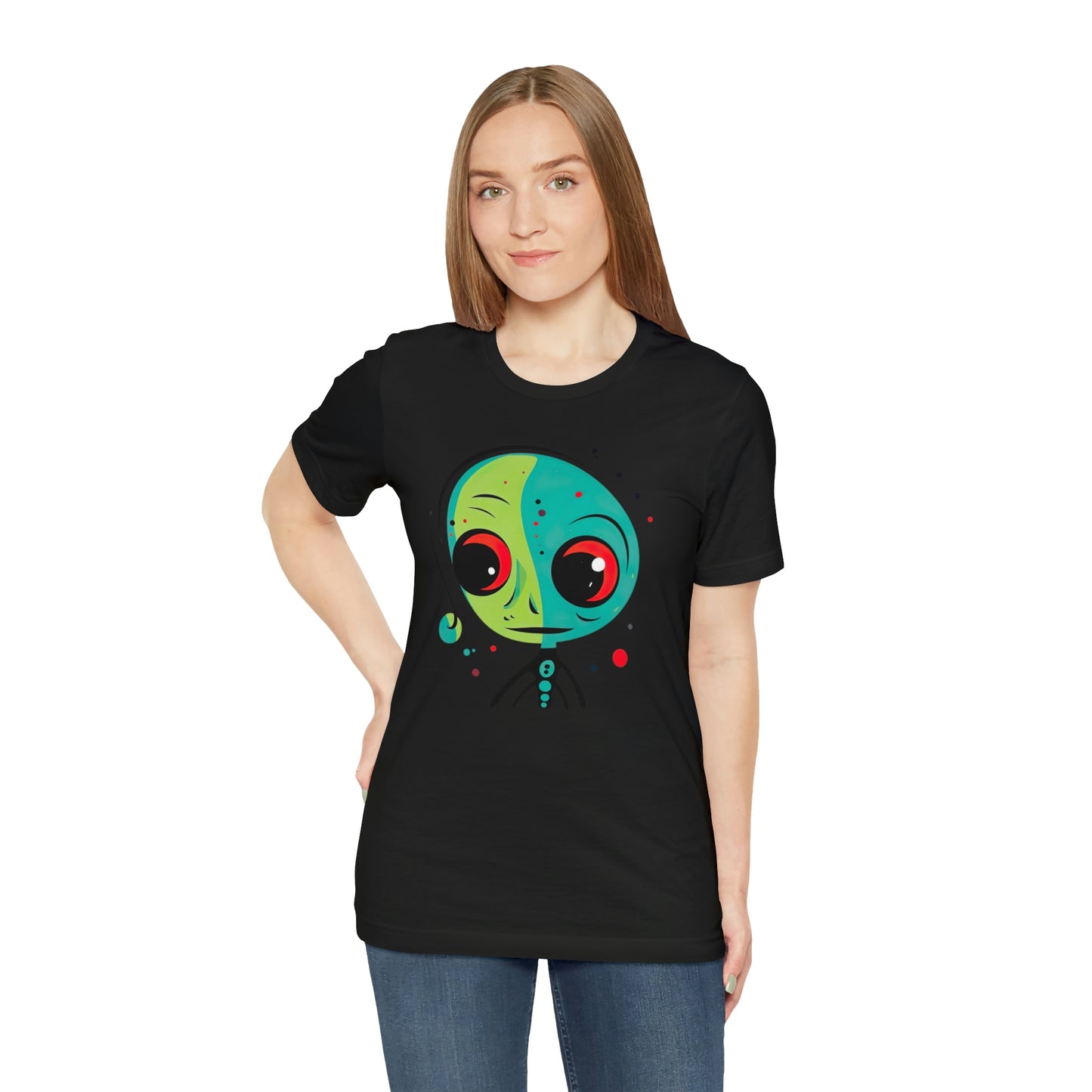 Abstract Alien UFO: Colorful Art for a New Age of Cosmic Enlightenment
