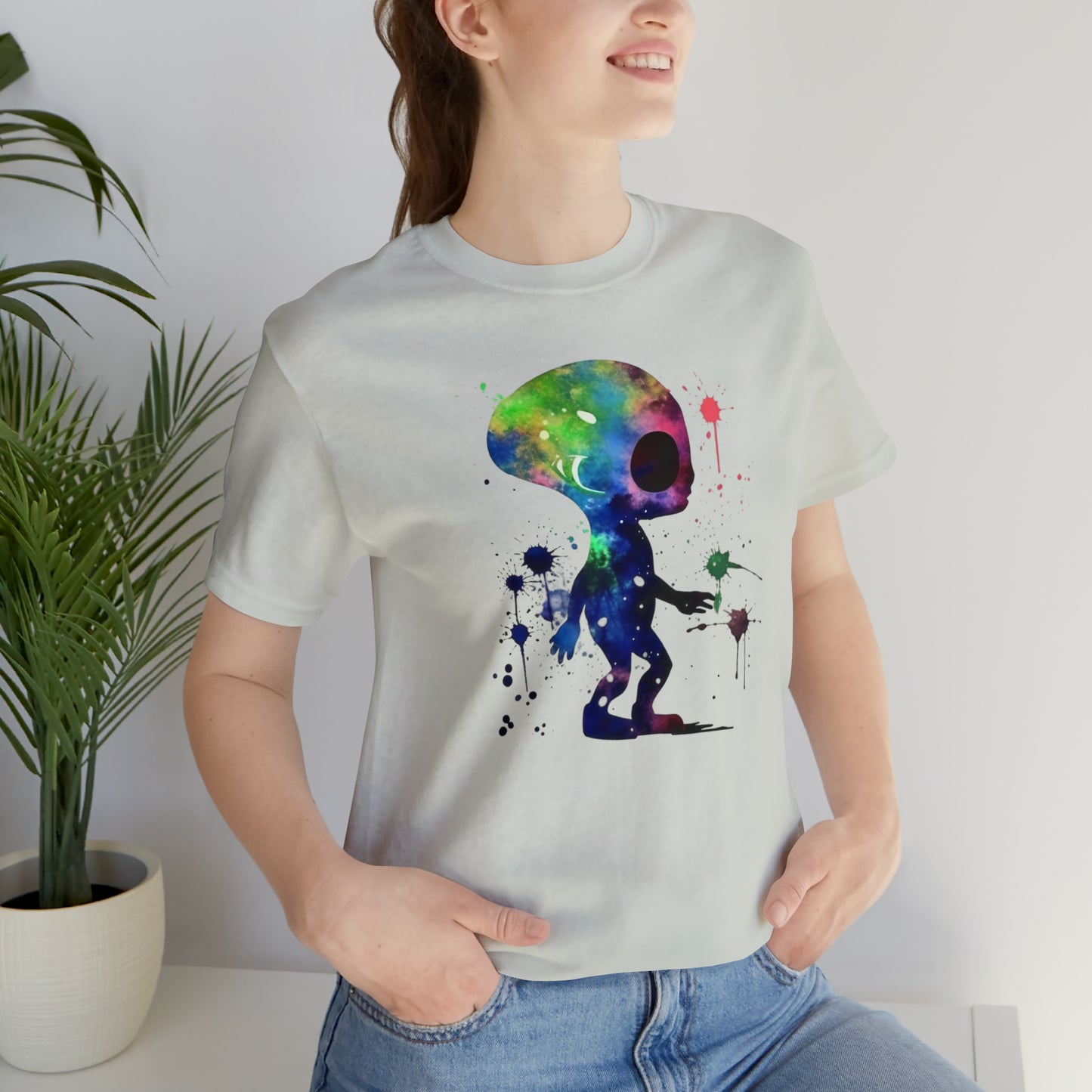 Watercolor Splat Paint Alien: Embrace Higher Density Living & Unveil Hidden Realities