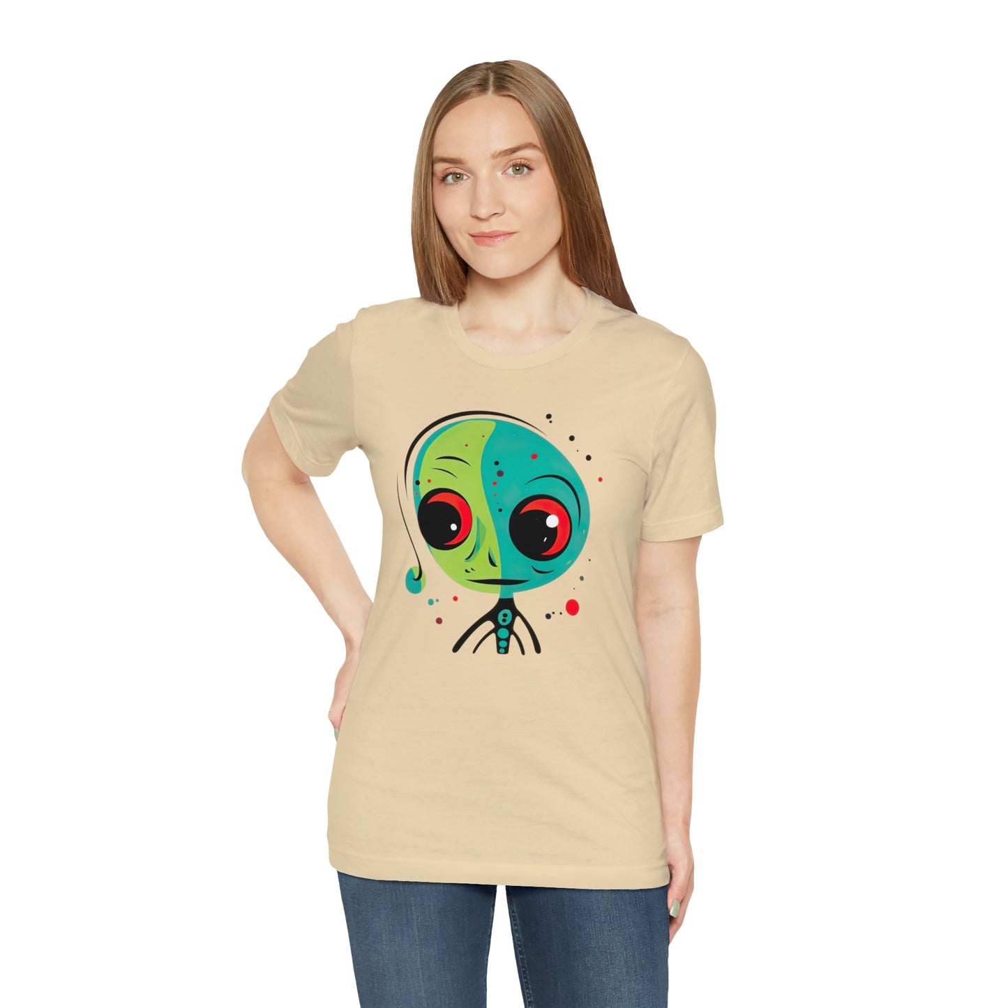 Abstract Alien UFO: Colorful Art for a New Age of Cosmic Enlightenment