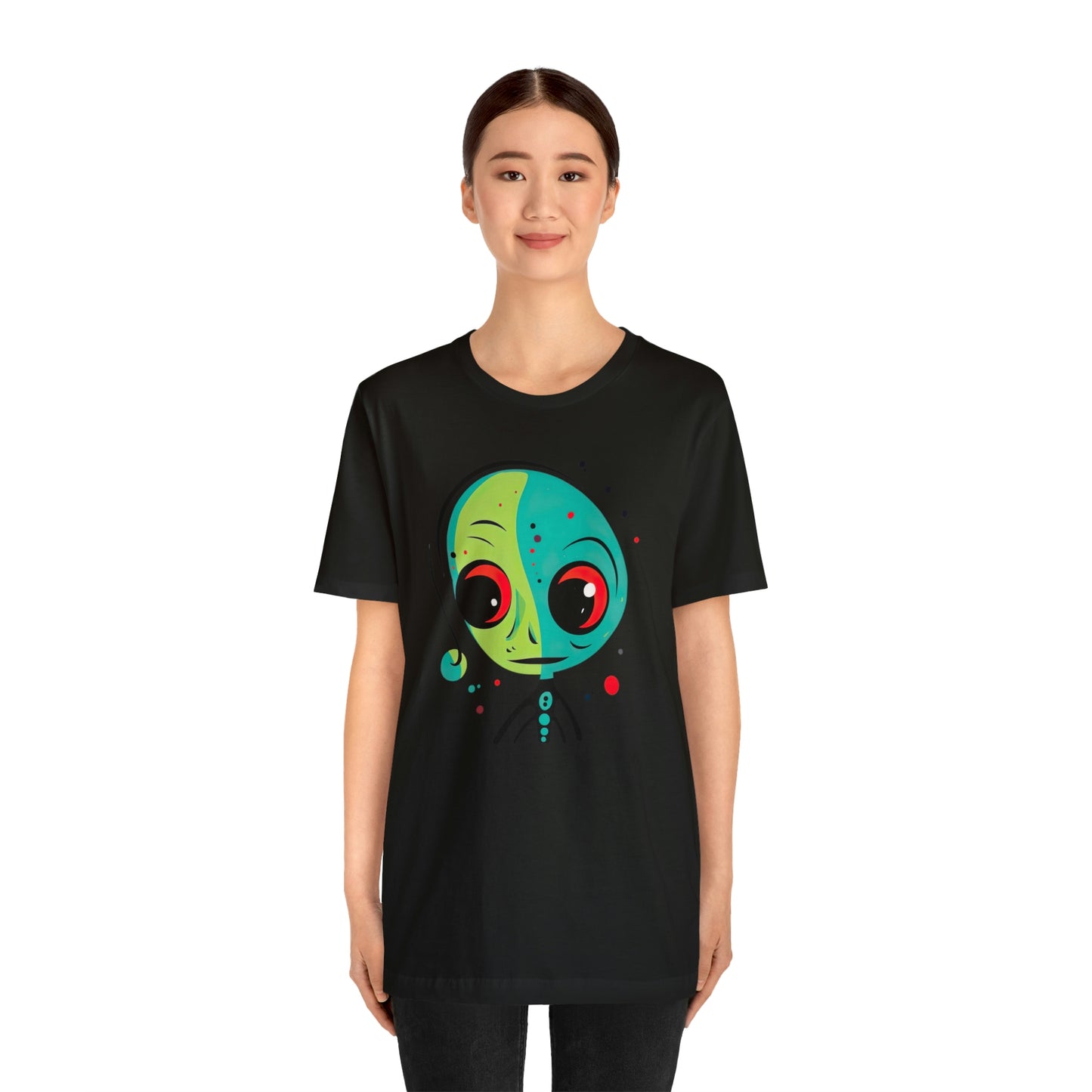 Abstract Alien UFO: Colorful Art for a New Age of Cosmic Enlightenment