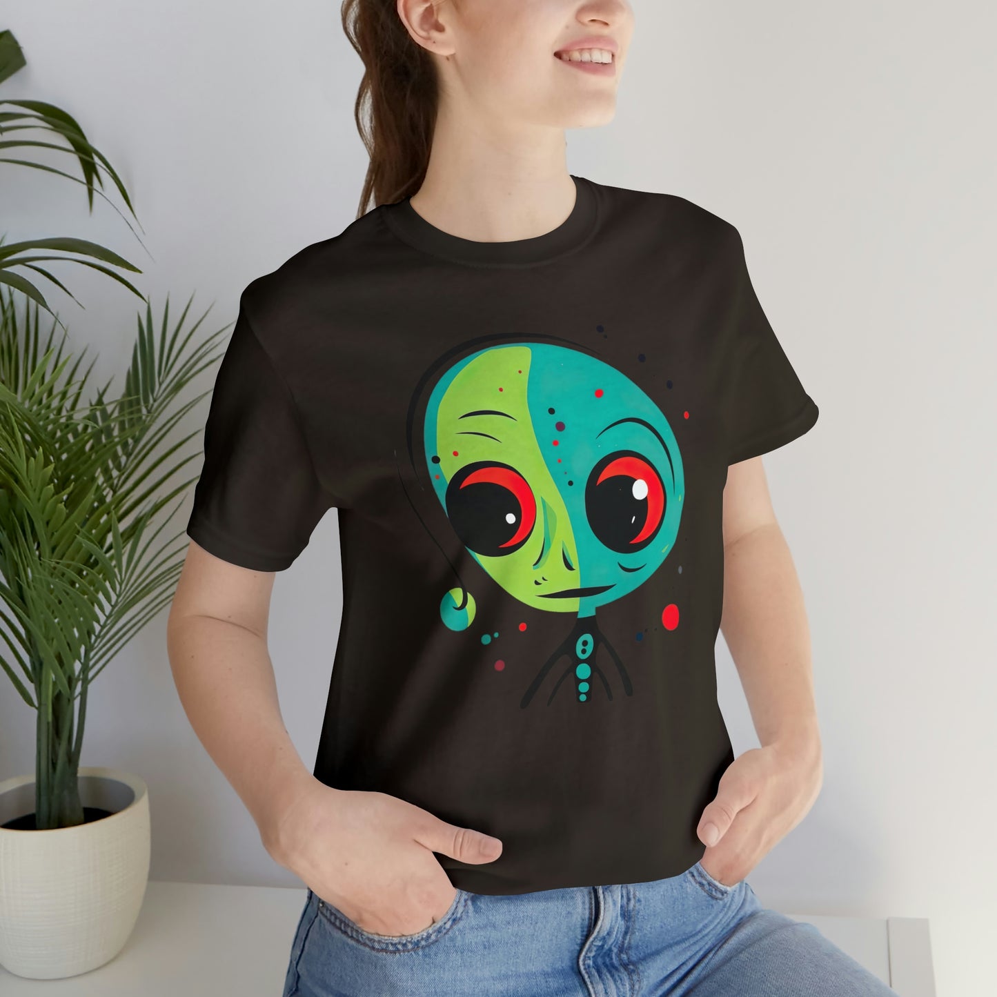 Abstract Alien UFO: Colorful Art for a New Age of Cosmic Enlightenment