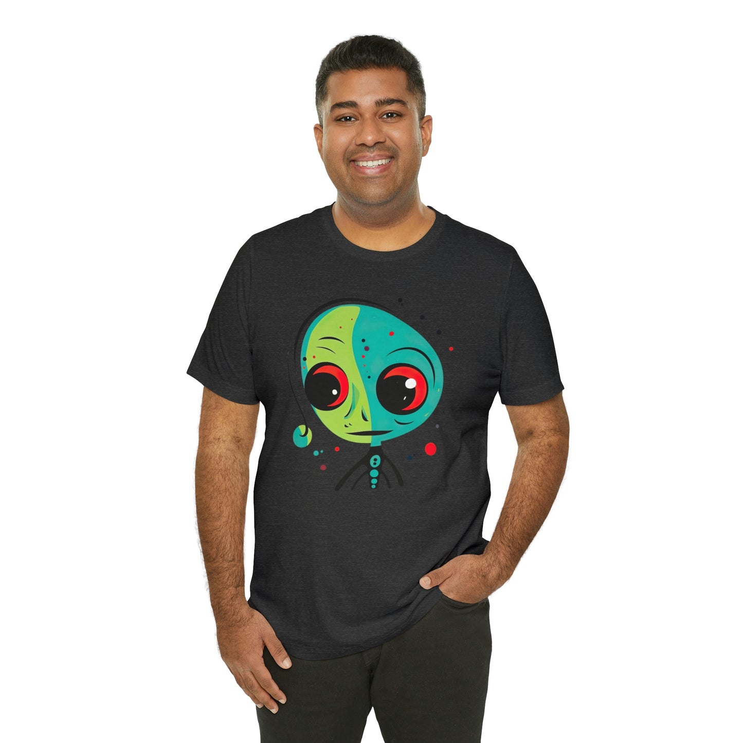 Abstract Alien UFO: Colorful Art for a New Age of Cosmic Enlightenment