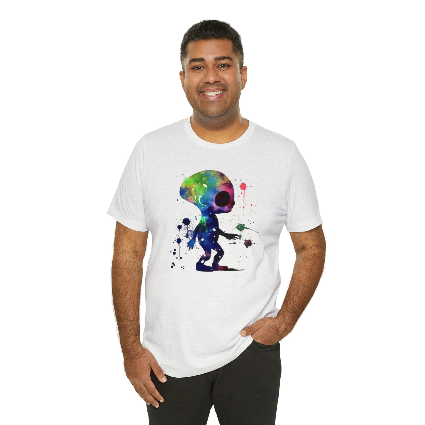 Watercolor Splat Paint Alien: Embrace Higher Density Living & Unveil Hidden Realities